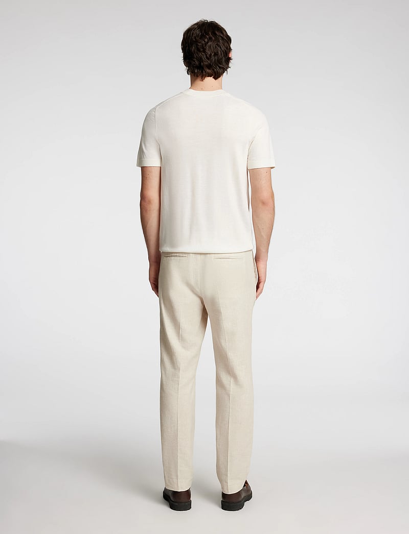 Selected - SLMREG-MALIK SUN TRS NOOS - pantalons en lin - oatmeal - 2