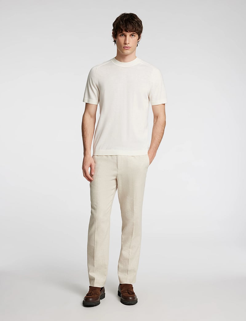 Selected - SLMREG-MALIK SUN TRS NOOS - pantalons en lin - oatmeal - 5