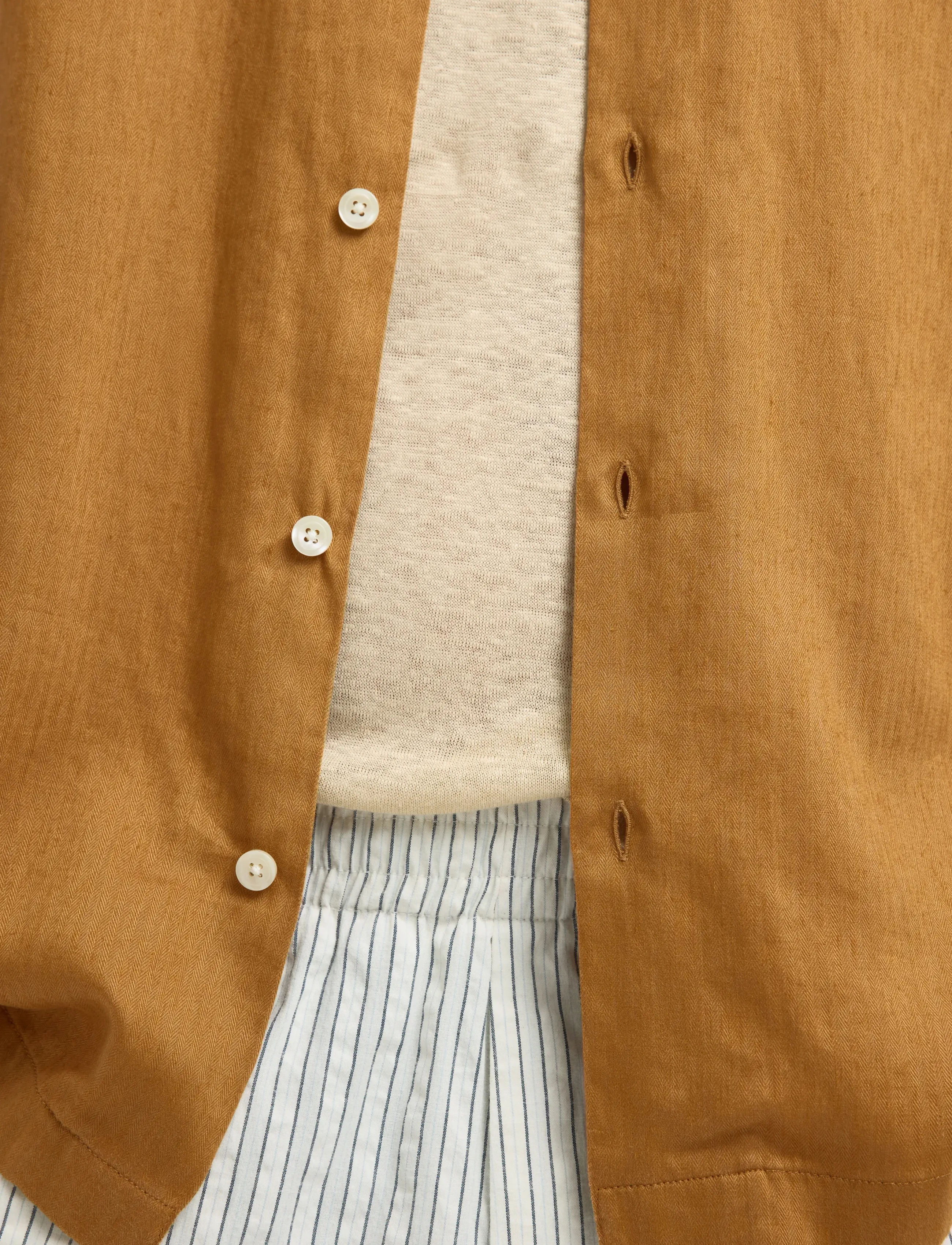 Selected - SLHREGNOA MIX SHIRT SS RESORT - kortærmede skjorter - chipmunk - 5