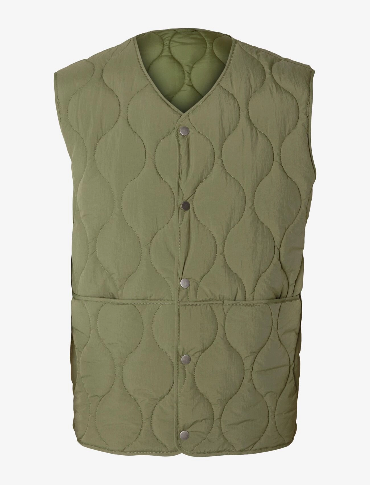 Selected - SLHRELAX-CFW QUILT VEST EX - four leaf clover - 1