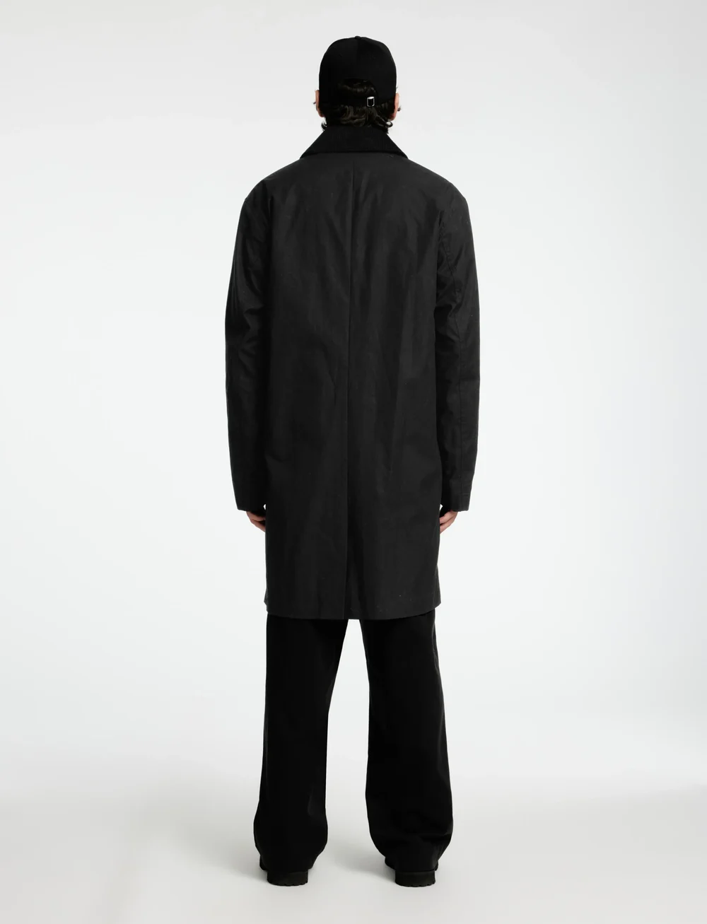 Selected - SLHWALTER WAXED COTTON COAT - Õhukesed mantlid - black - 2