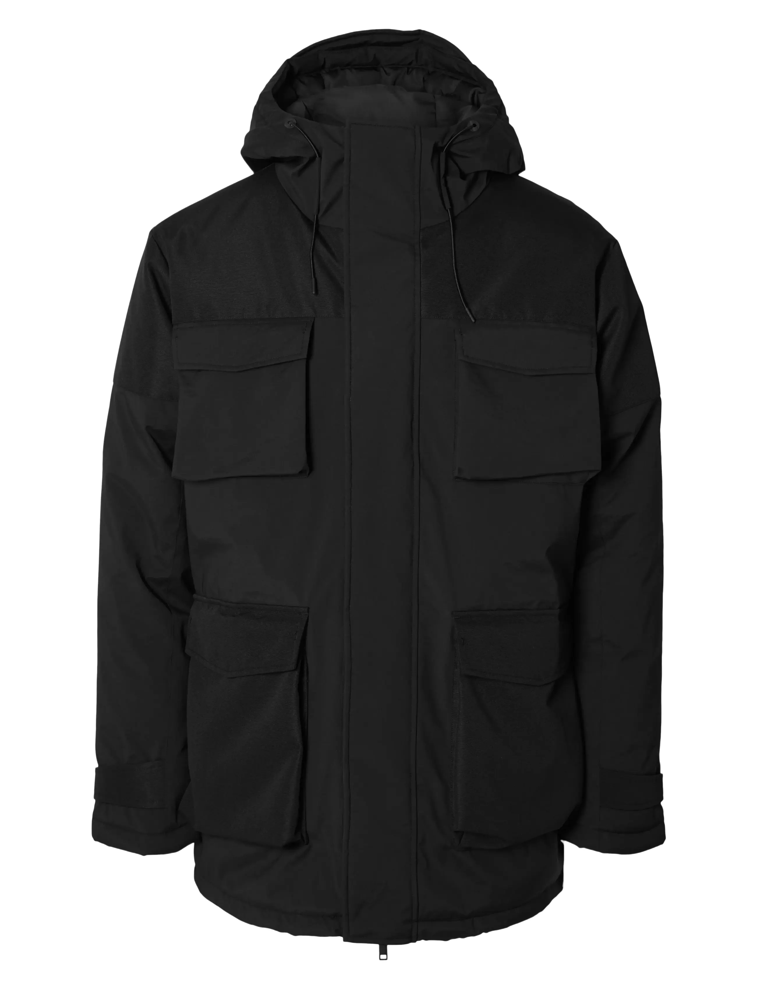 SELECTED Slhron Parka Schwarz - S - Herren