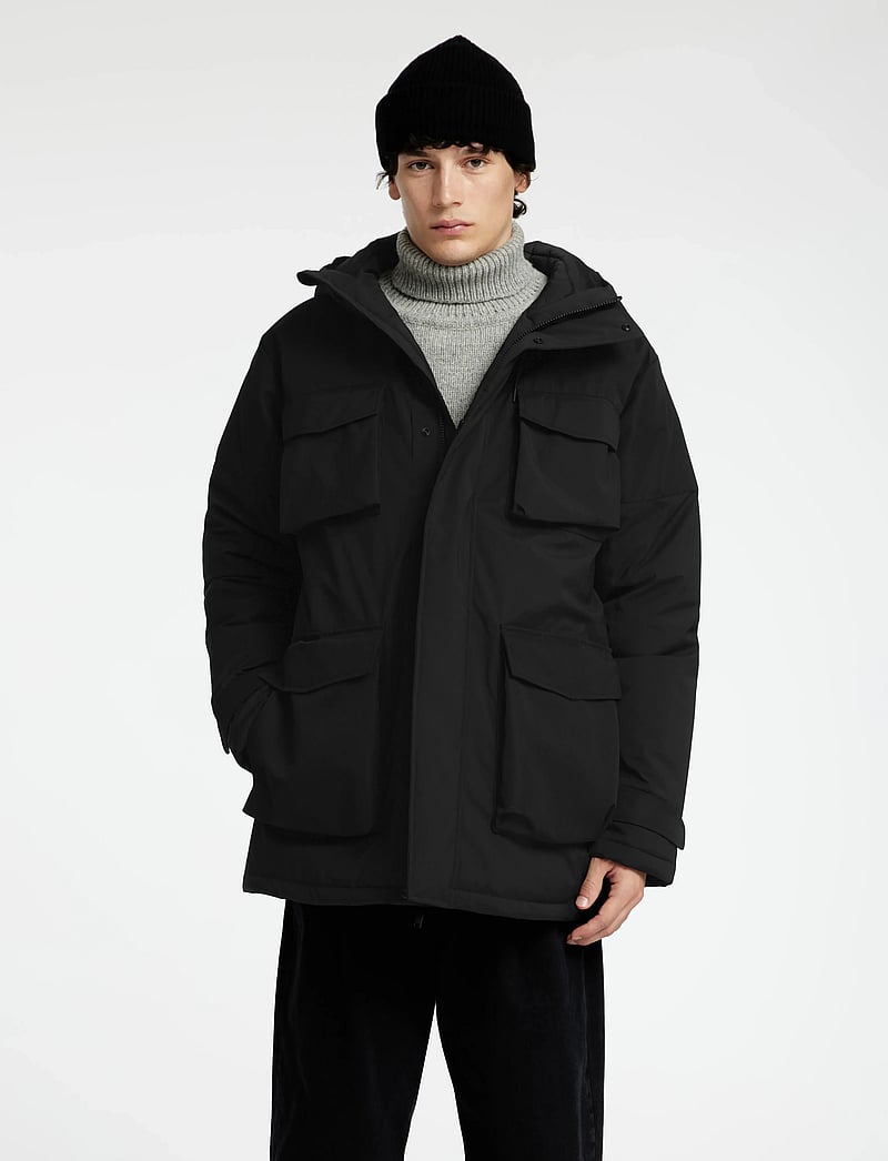 Selected - SLHRON PARKA - vinterjakker - black - 0