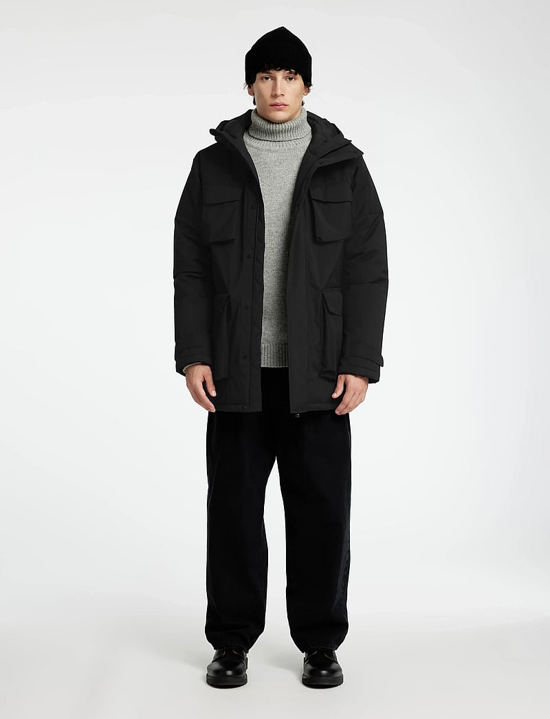 Selected - SLHRON PARKA - vinterjakker - black - 3