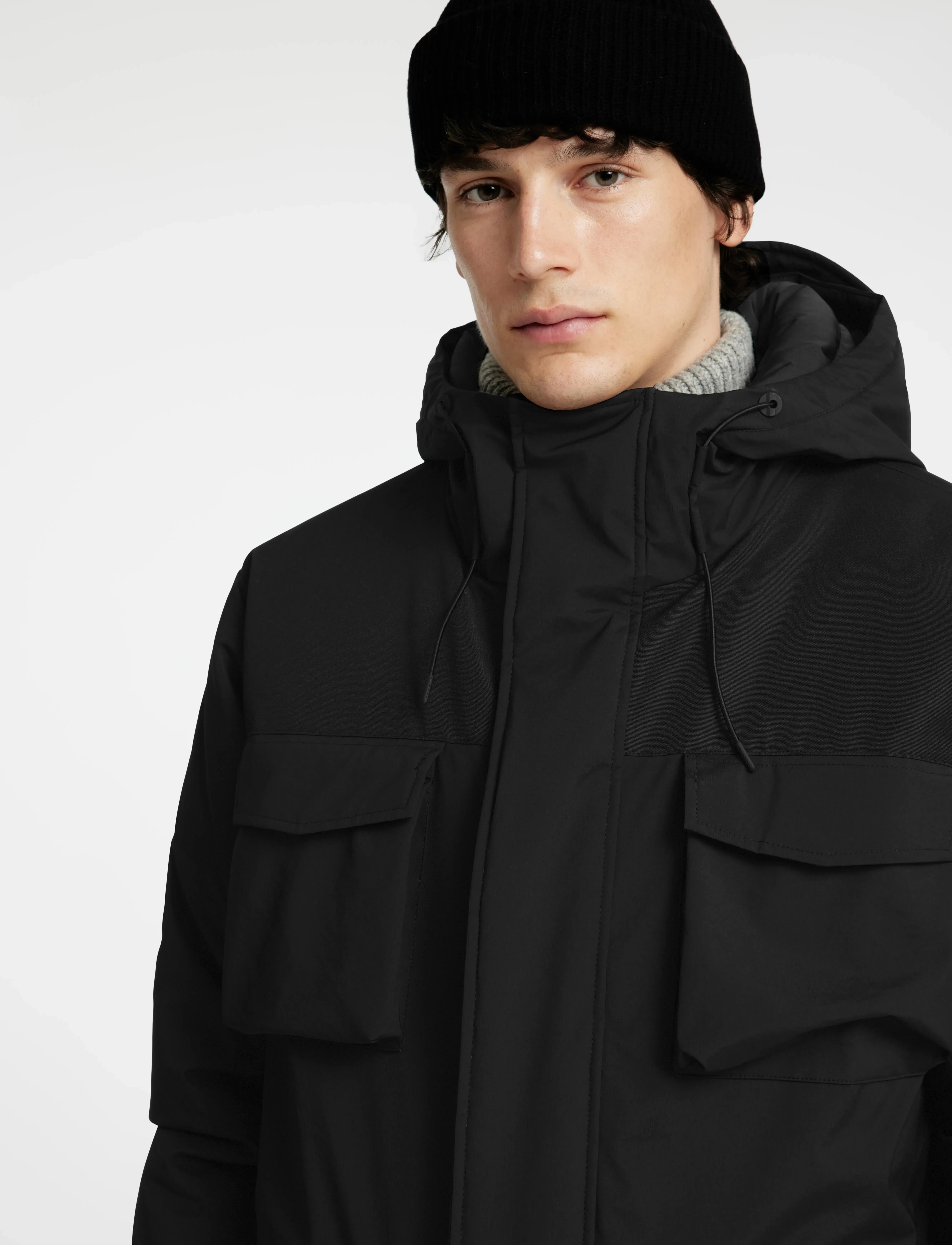 Selected - SLHRON PARKA - talvejoped - black - 4