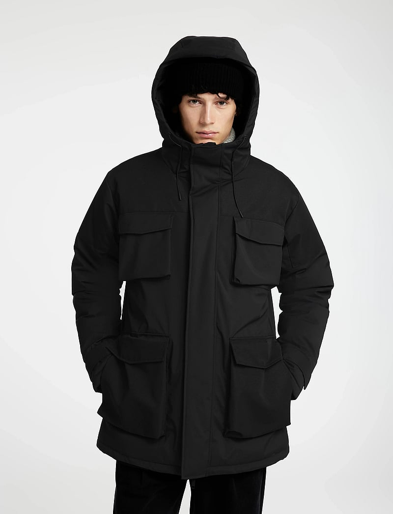 Selected - SLHRON PARKA - vinterjakker - black - 5
