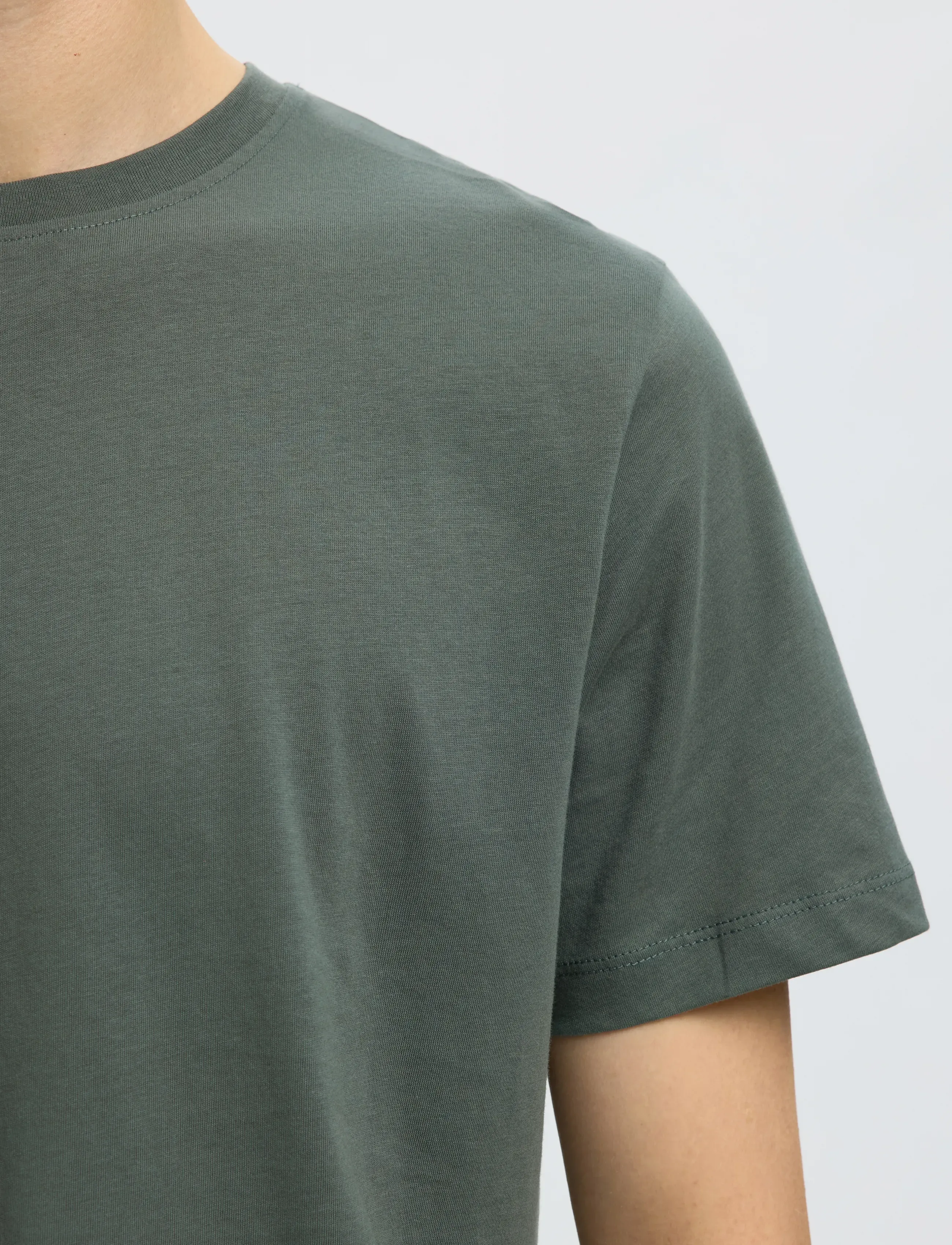 Selected - SLMCORMAC SS O-NECK TEE 3-PACK NOOS - kortærmede t-shirts - balsam green - 4
