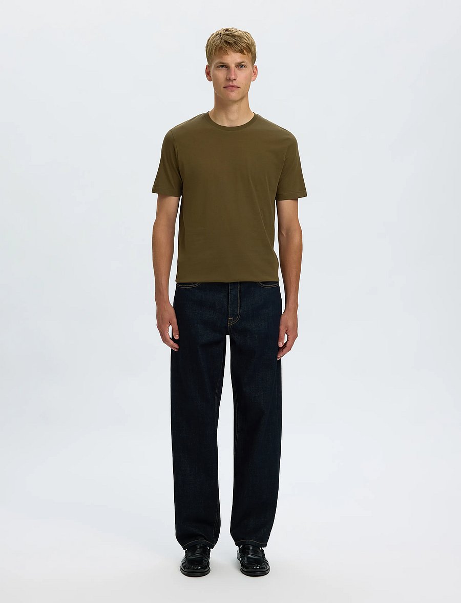 Selected - SLHCORMAC SS O-NECK TEE 3-PACK - korte mouwen - dark grey melange - 3