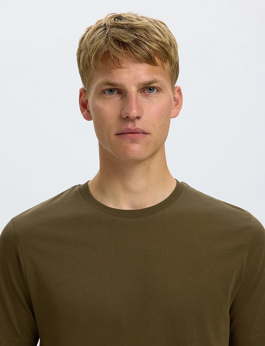 Selected - SLHCORMAC SS O-NECK TEE 3-PACK - korte mouwen - dark grey melange - 4