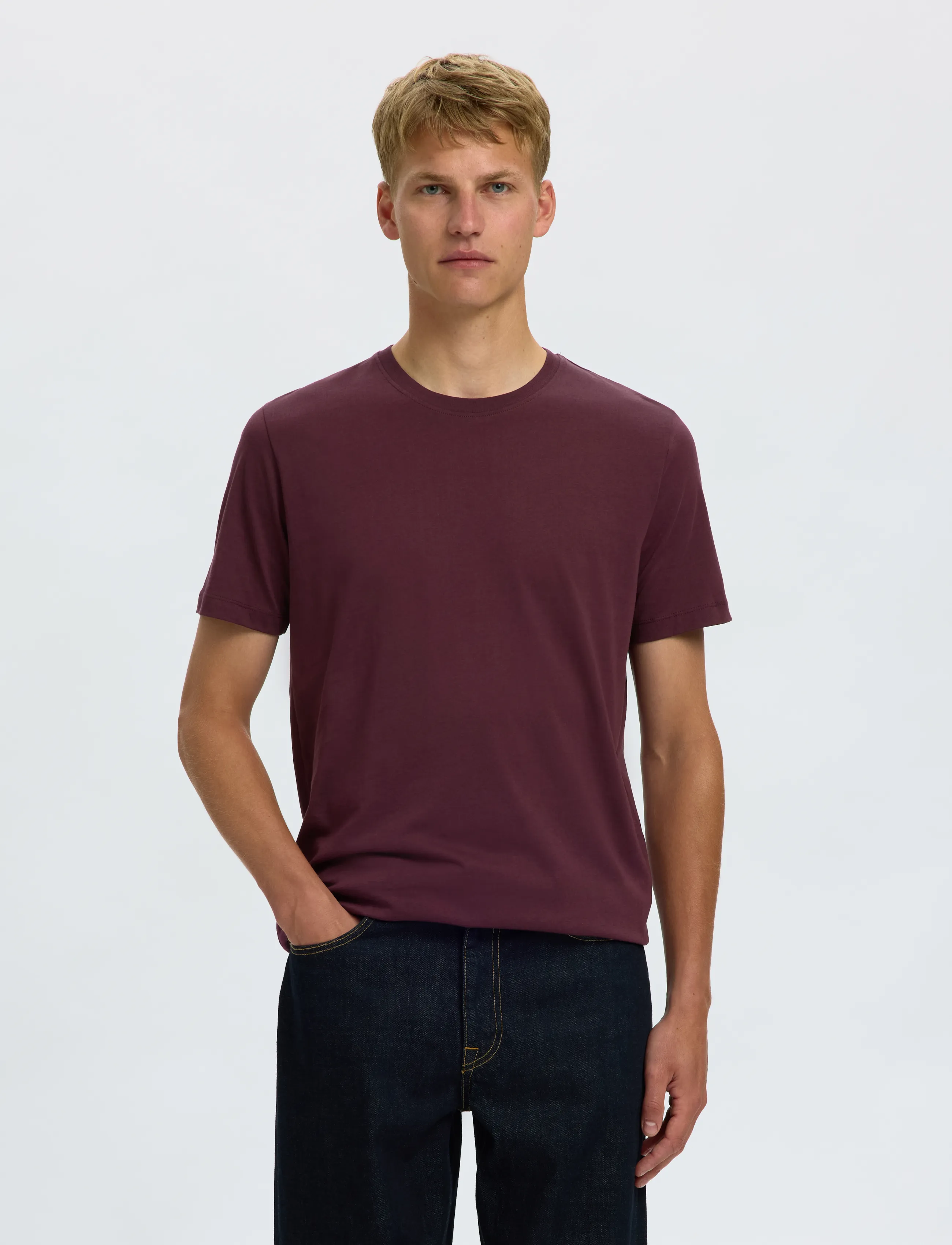 SELECTED Slmcormac Ss O-Neck Tee 3-Pack Noos t-shirts - bas herr – bild 6