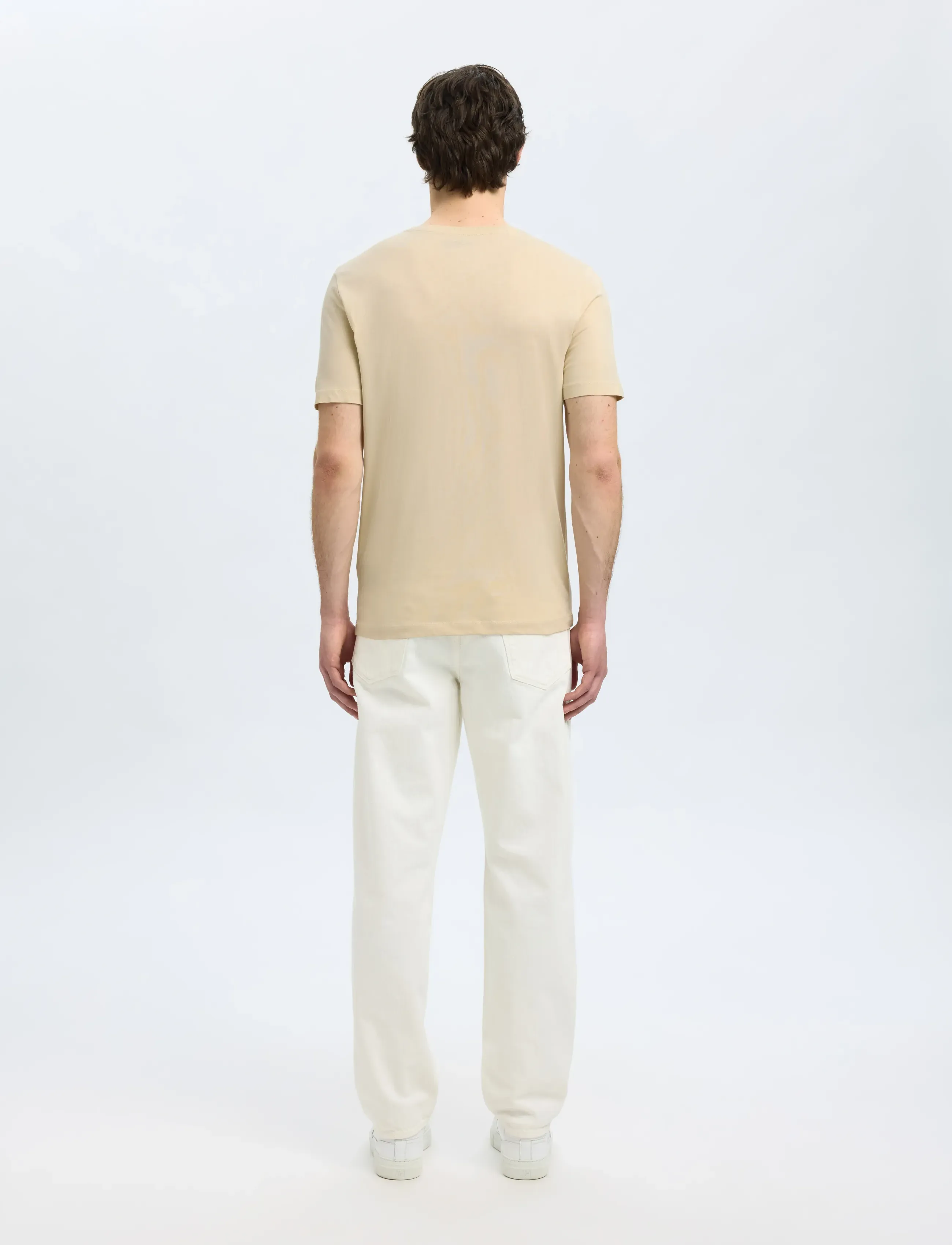 Selected - SLMCORMAC SS O-NECK TEE 3-PACK NOOS - kortærmede t-shirts - oatmeal - 2