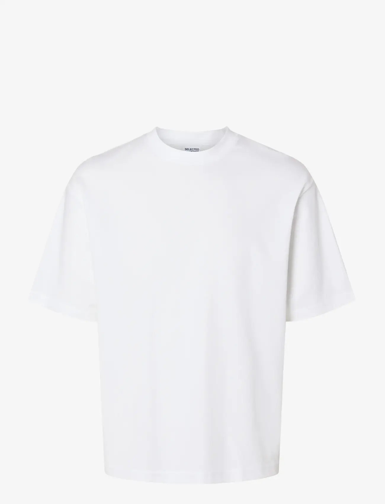 Selected - SLMLOOSEOSCAR SS O-NECK TEE NOOS - lühikeste varrukatega t-särgid - bright white - 1
