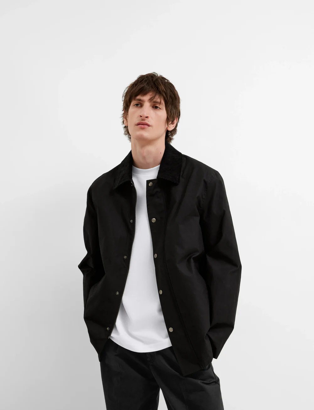 Selected - SLHLOOSEOSCAR SS O-NECK TEE NOOS - kortærmede t-shirts - bright white - 5