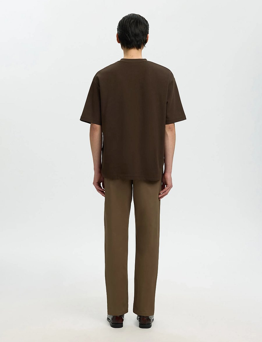Selected - SLMLOOSEOSCAR SS O-NECK TEE NOOS - kurzärmelige t-shirts - delicioso - 2