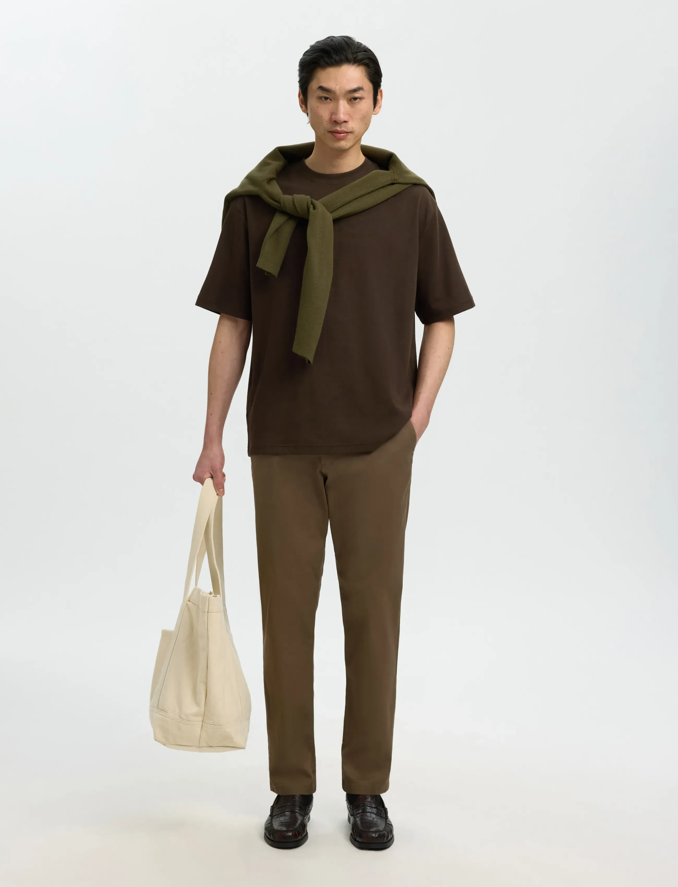 Selected - SLMLOOSEOSCAR SS O-NECK TEE NOOS - kortærmede t-shirts - delicioso - 5