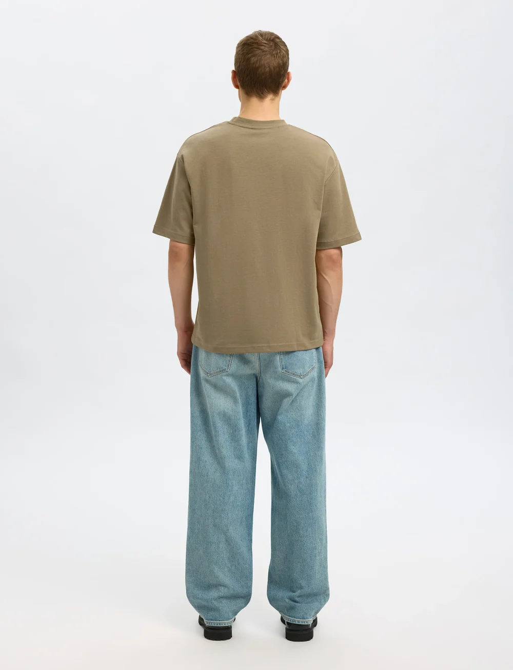 Selected - SLHLOOSEOSCAR SS O-NECK TEE NOOS - korte mouwen - kelp - 2