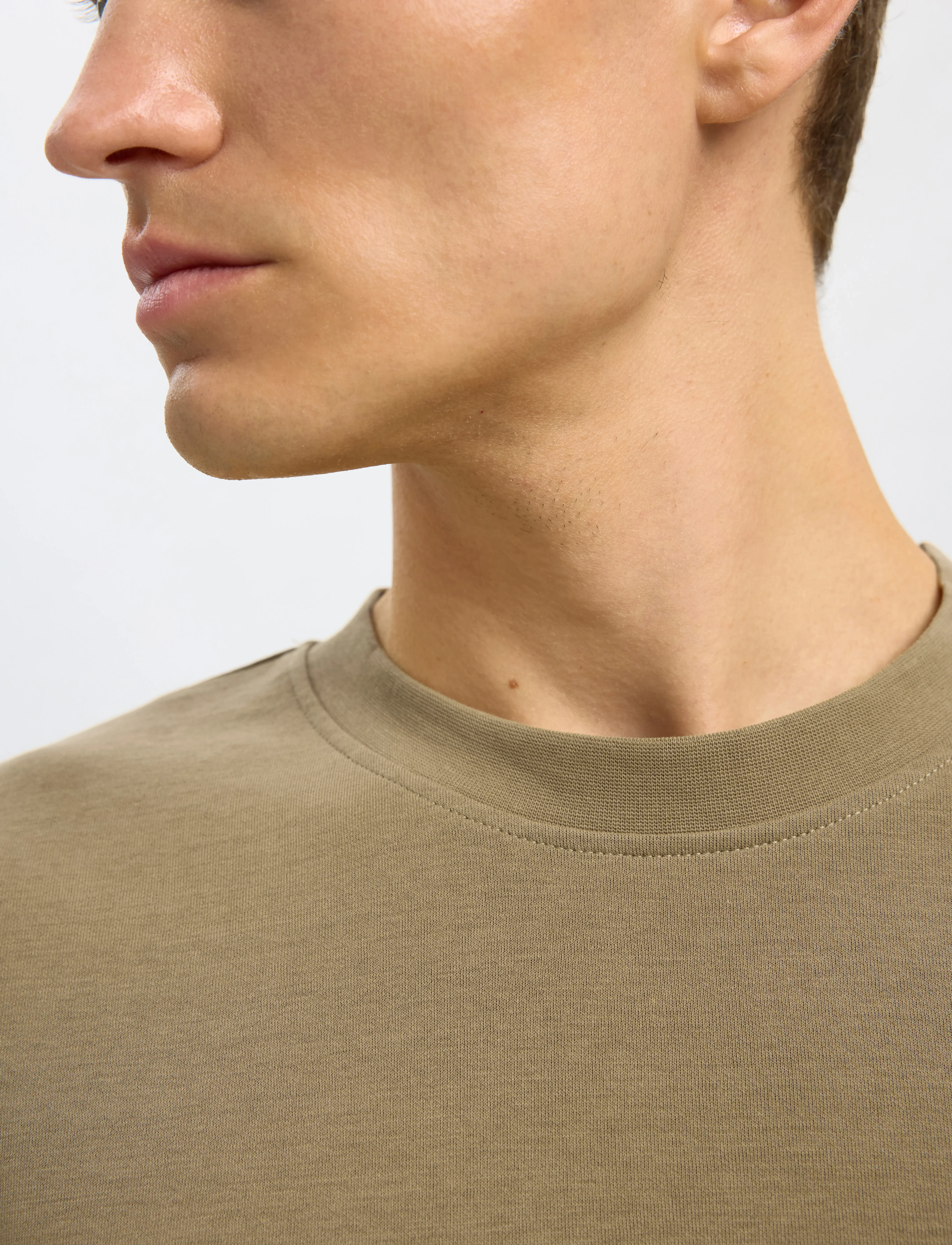 Selected - SLMLOOSEOSCAR SS O-NECK TEE NOOS - kortærmede t-shirts - kelp - 5