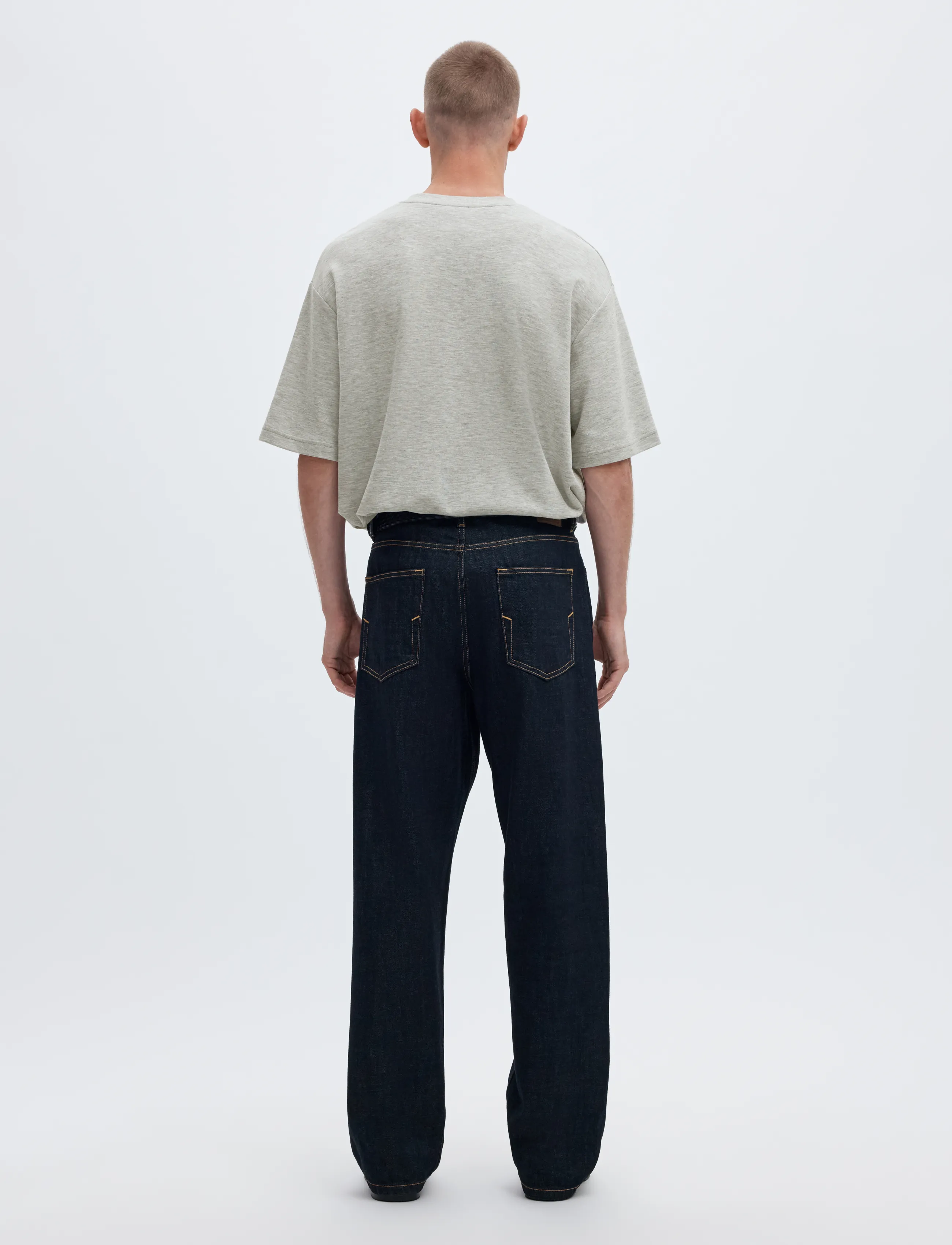 Selected - SLMLOOSEOSCAR SS O-NECK TEE NOOS - efterårstøj - light grey melange - 2