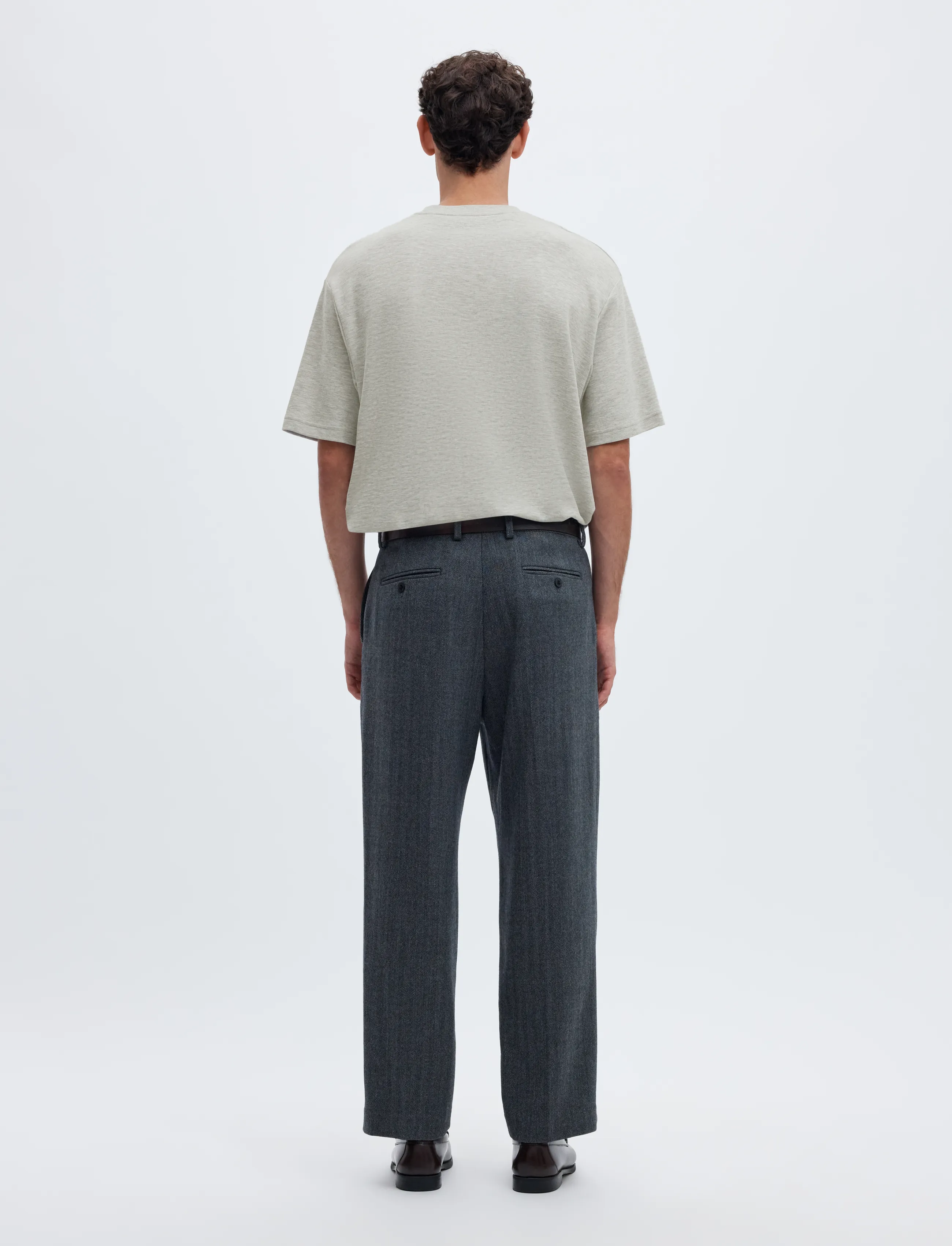 Selected - SLMLOOSEOSCAR SS O-NECK TEE NOOS - kortærmede t-shirts - light grey melange - 2