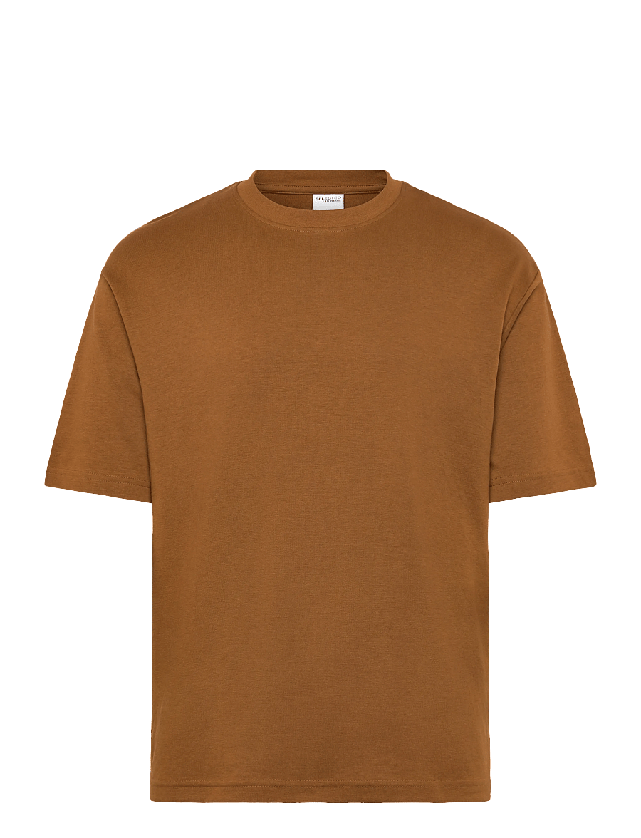 Selected - SLMLOOSEOSCAR SS O-NECK TEE NOOS - marškinėliai trumpomis rankovėmis - monks robe - 1