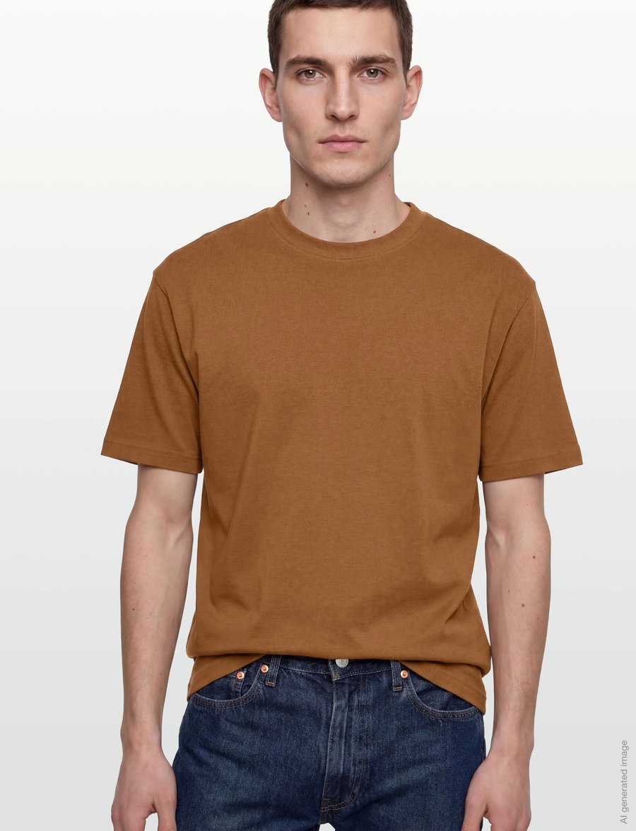 Selected - SLMLOOSEOSCAR SS O-NECK TEE NOOS - marškinėliai trumpomis rankovėmis - monks robe - 3