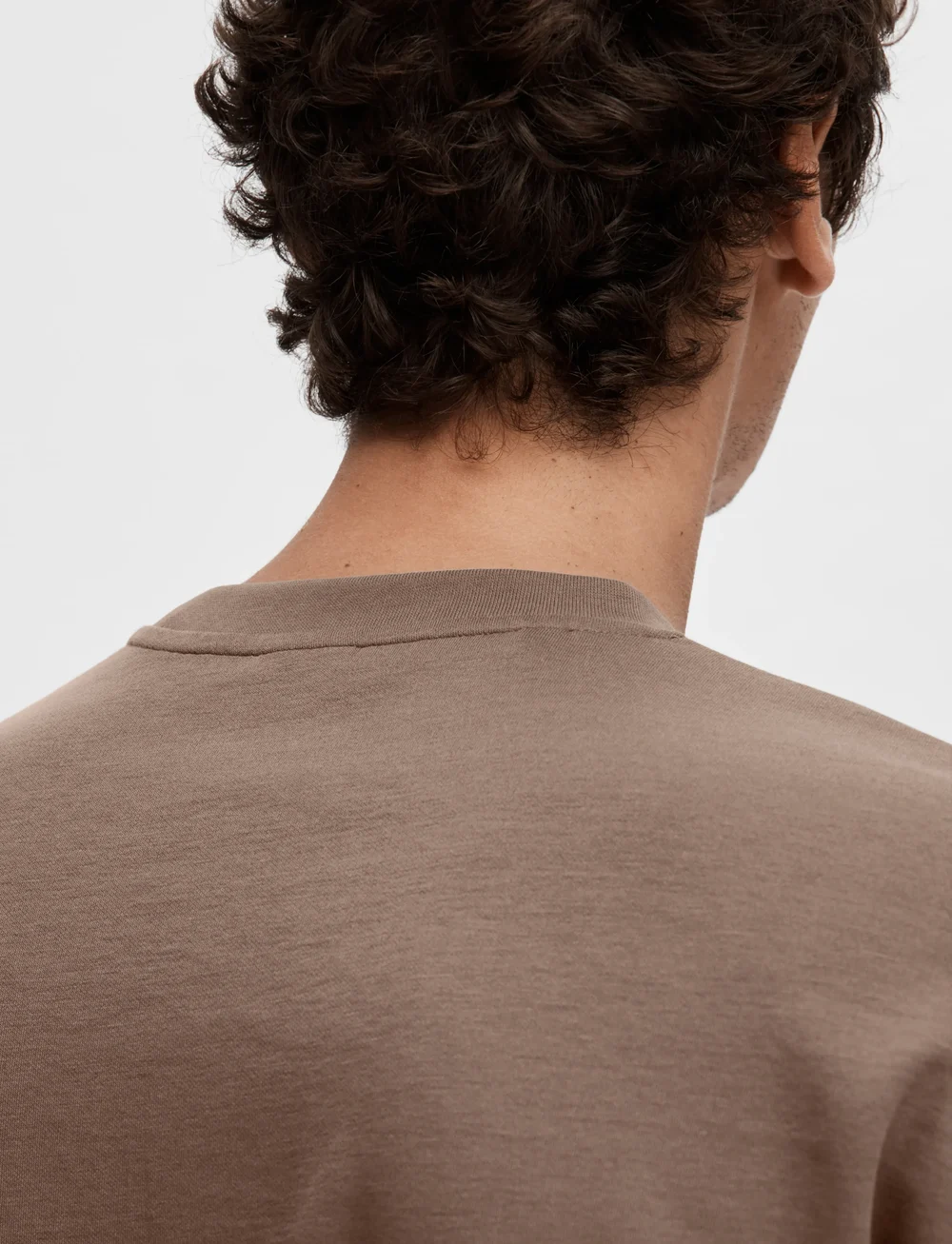 Selected - SLHLOOSEOSCAR SS O-NECK TEE NOOS - korte mouwen - morel - 4