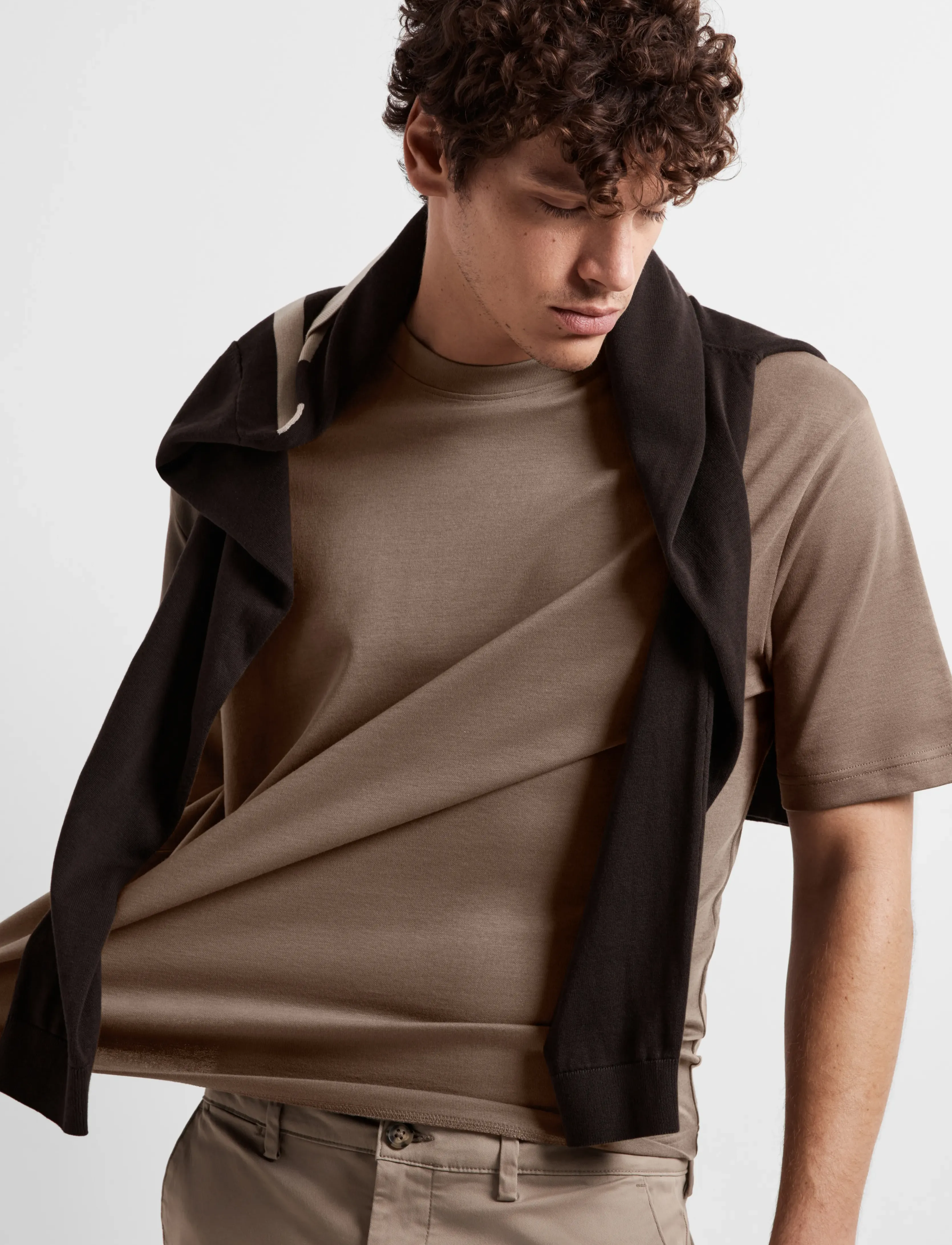 Selected - SLMLOOSEOSCAR SS O-NECK TEE NOOS - kortærmede t-shirts - morel - 5