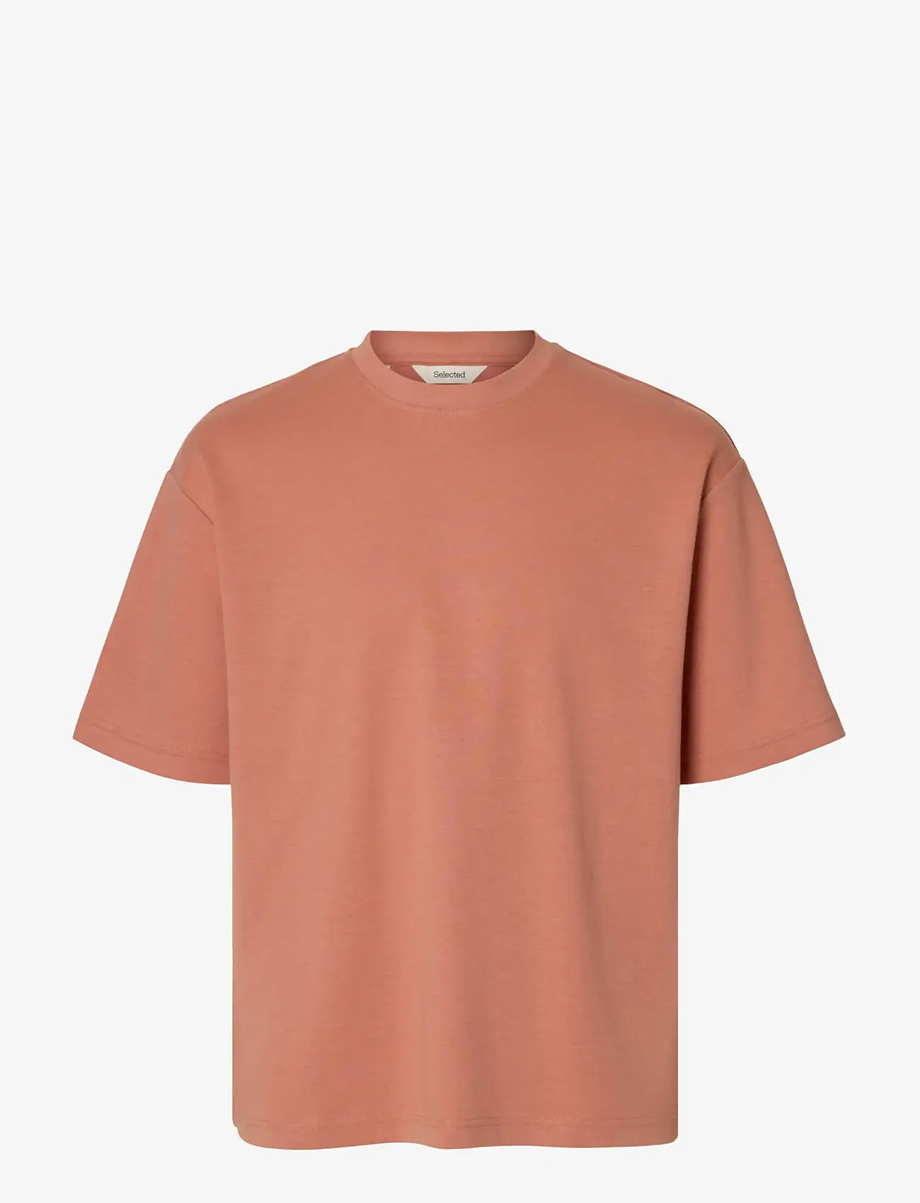 Selected - SLHLOOSEOSCAR SS O-NECK TEE NOOS - kurzärmelig - rose dawn - 1