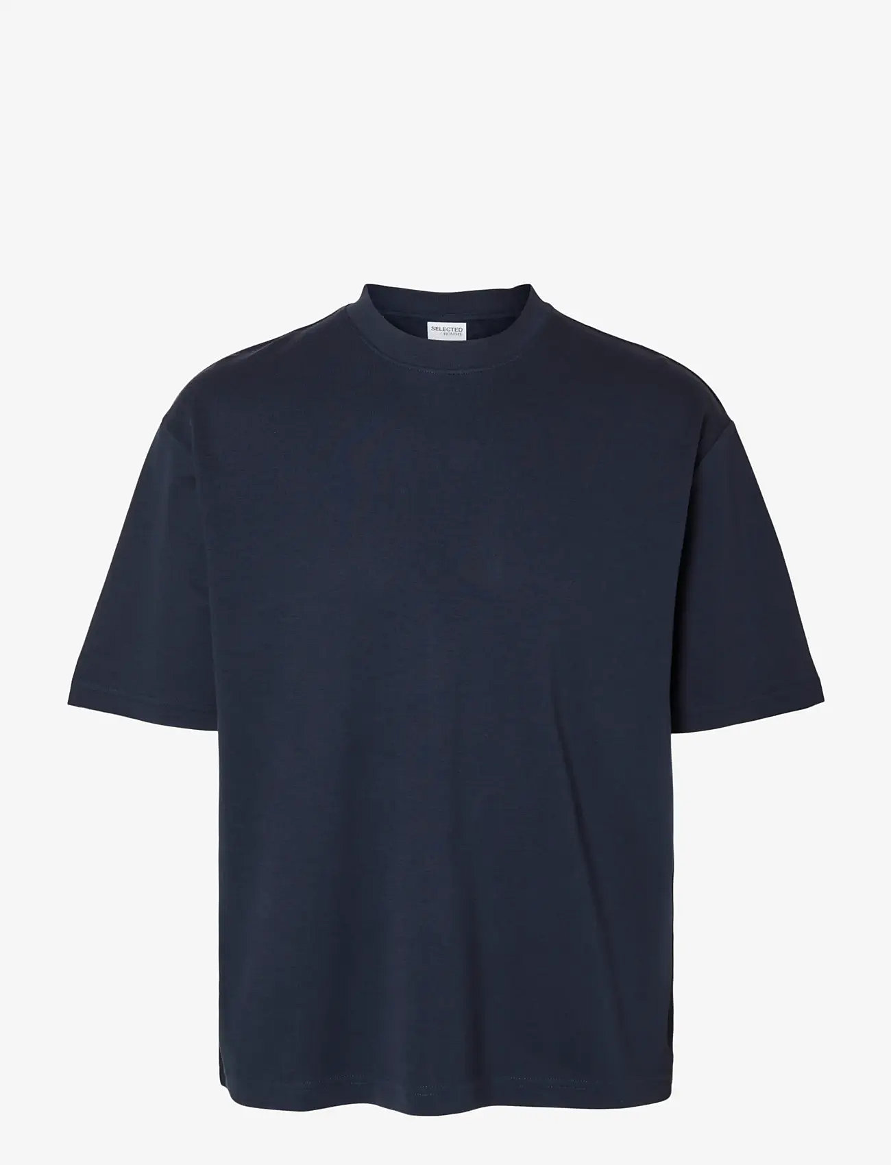 Selected - SLMLOOSEOSCAR SS O-NECK TEE NOOS - lühikeste varrukatega t-särgid - sky captain - 1