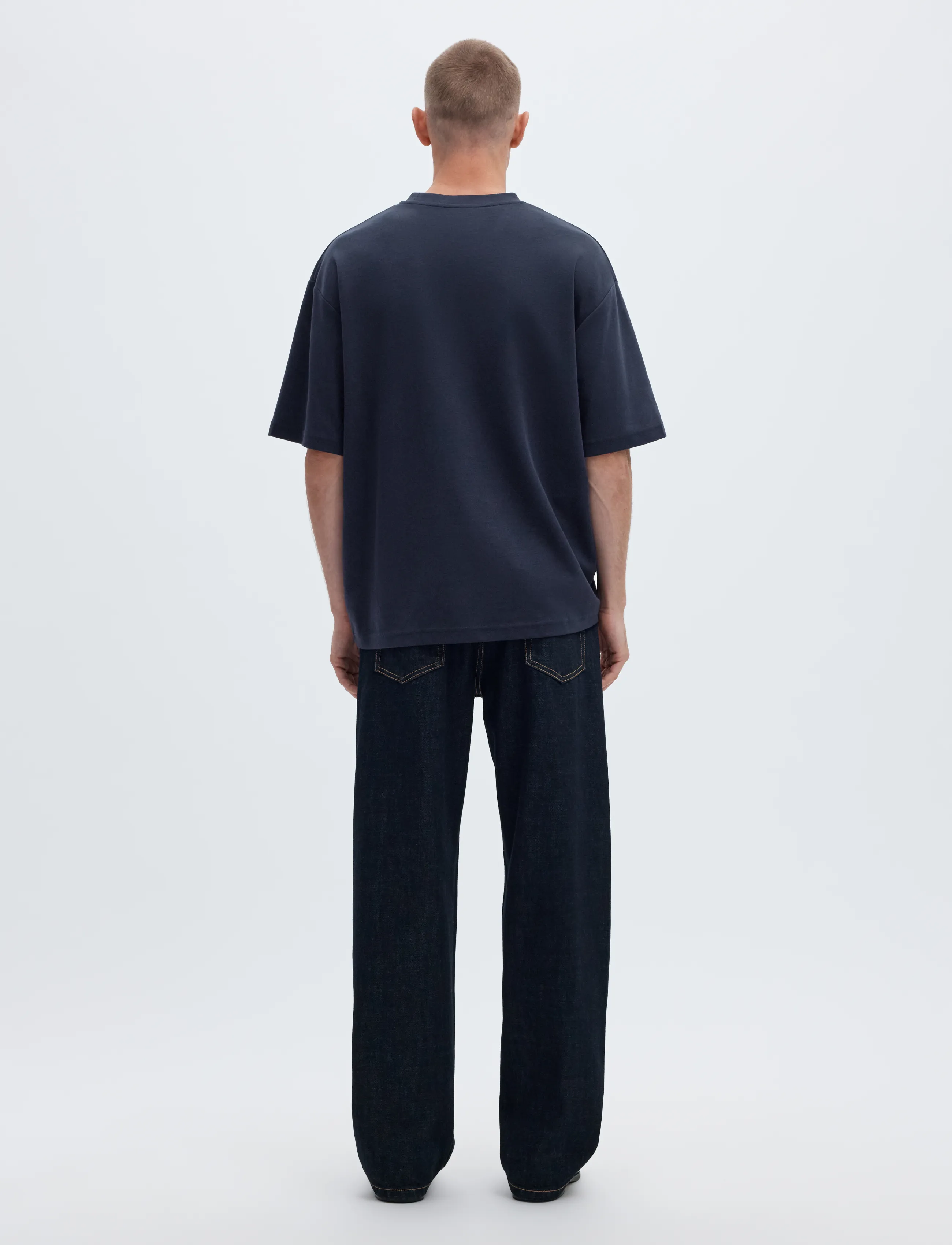Selected - SLMLOOSEOSCAR SS O-NECK TEE NOOS - short-sleeved t-shirts - sky captain - 2