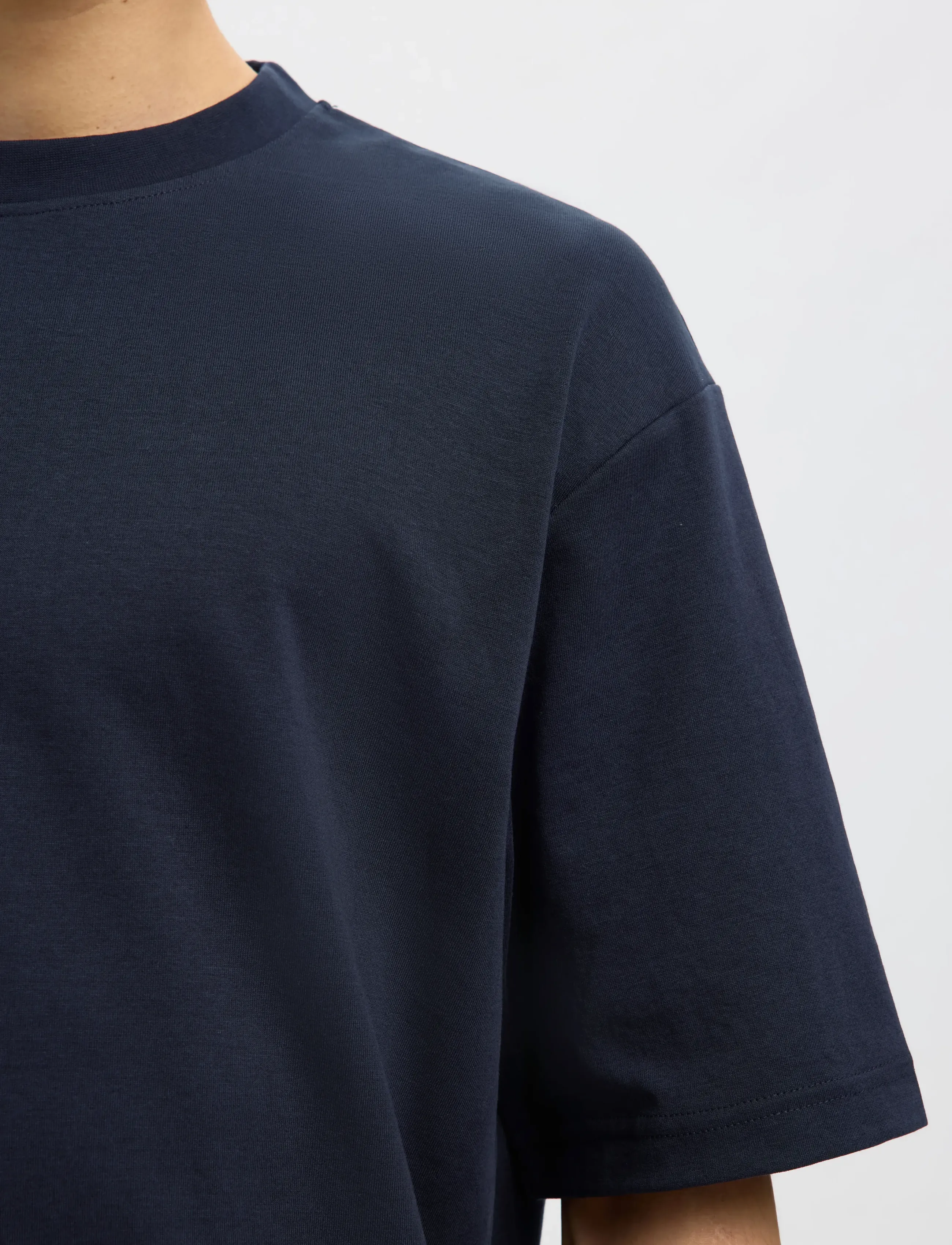 Selected - SLMLOOSEOSCAR SS O-NECK TEE NOOS - kortærmede t-shirts - sky captain - 5