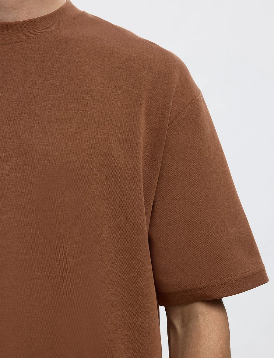 Selected - SLMLOOSEOSCAR SS O-NECK TEE NOOS - kurzärmelige t-shirts - soft silt - 5