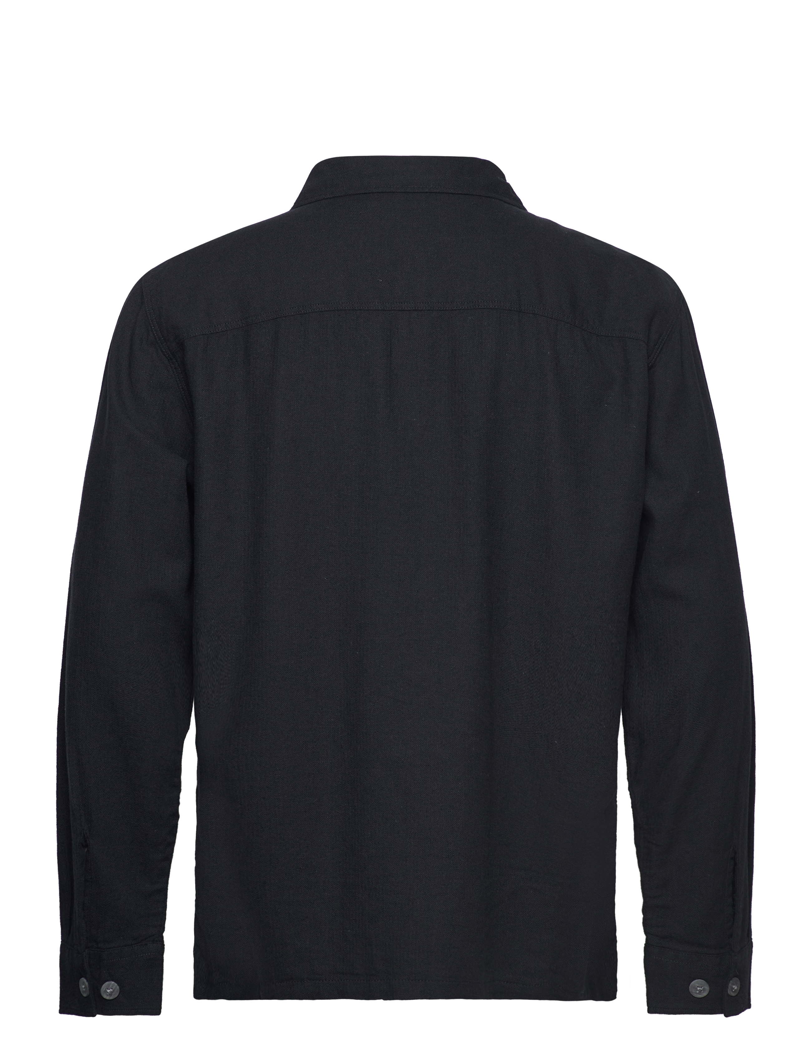 Selected - SLHBRODY-LINEN OVERSHIRT LS - black - 2