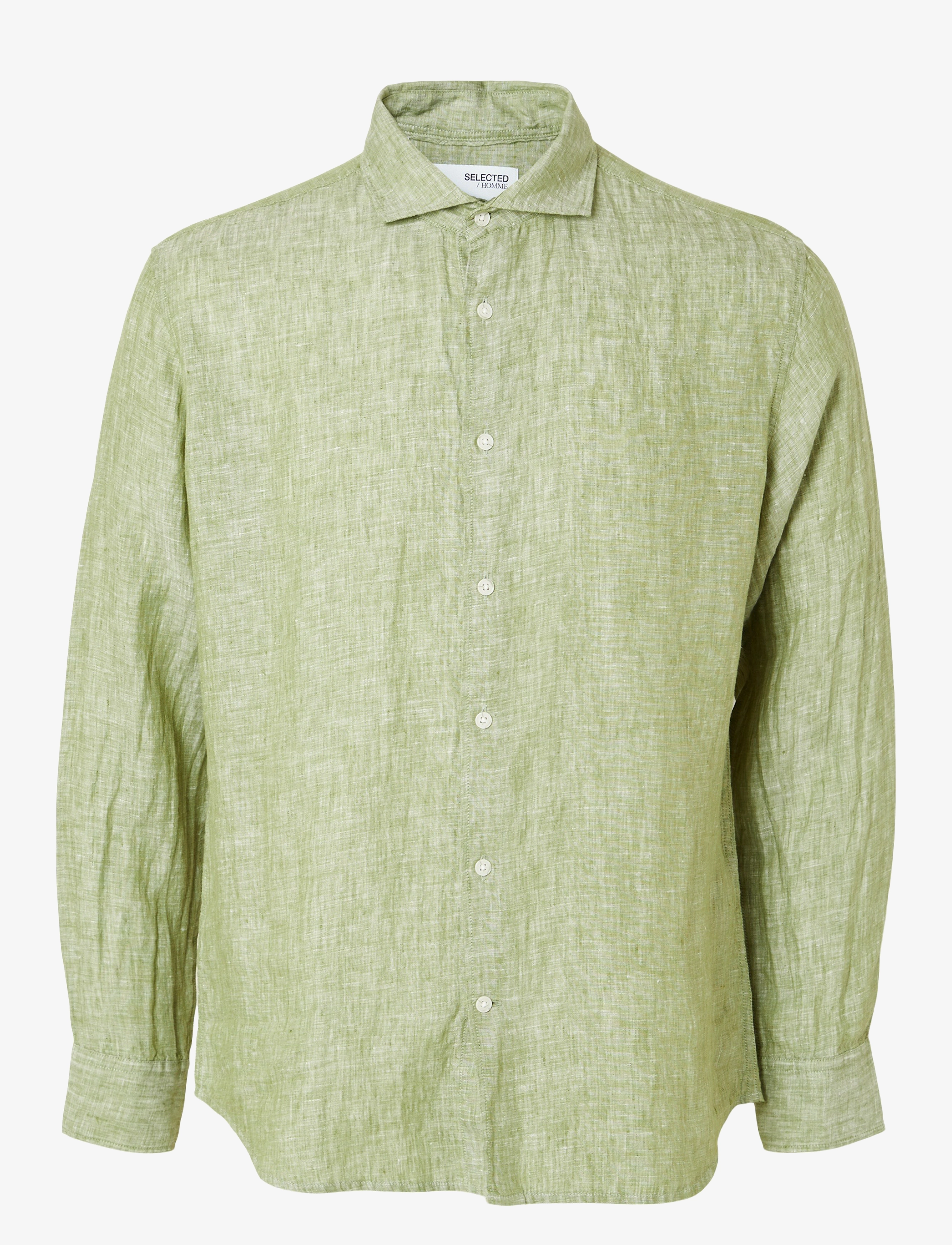 Selected - SLHREGKYLIAN-LINEN SHIRT LS CUT AWAY - epsom - 1