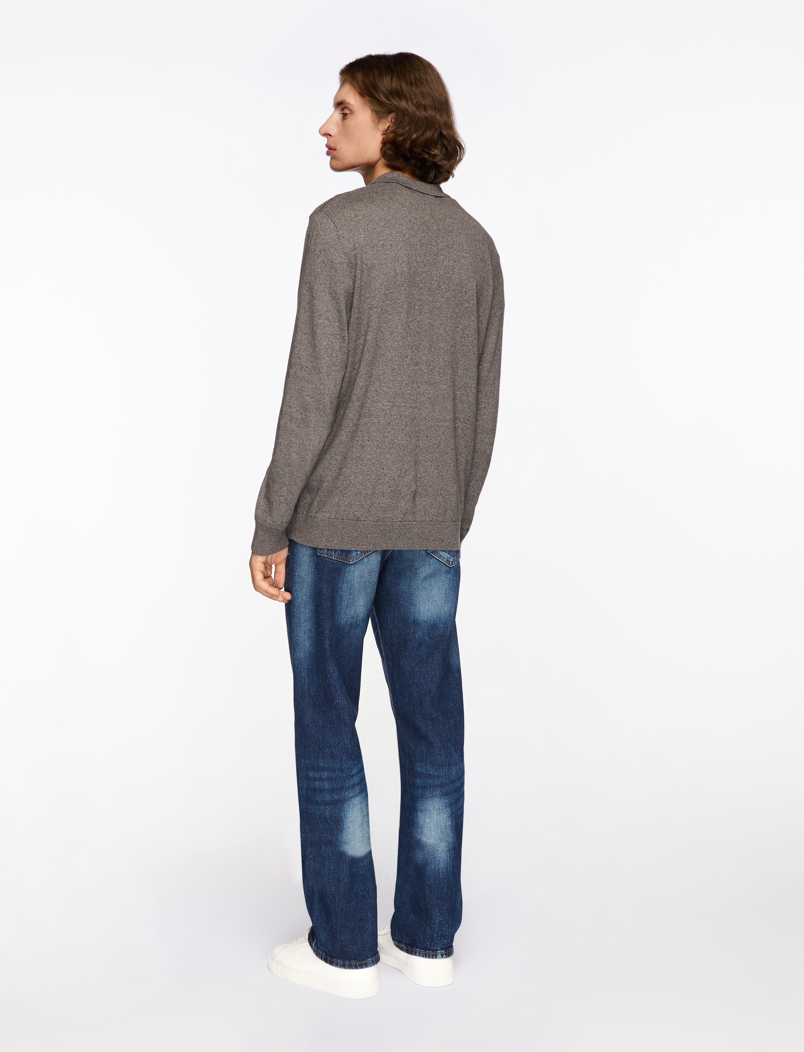 Selected - SLHBERG LS HALF ZIP POLO NOOS - poloer i strik med lange ærmer - morel - 4