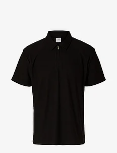 SLHRELAX-PLISSE HALF ZIP SS POLO EX, Selected Homme