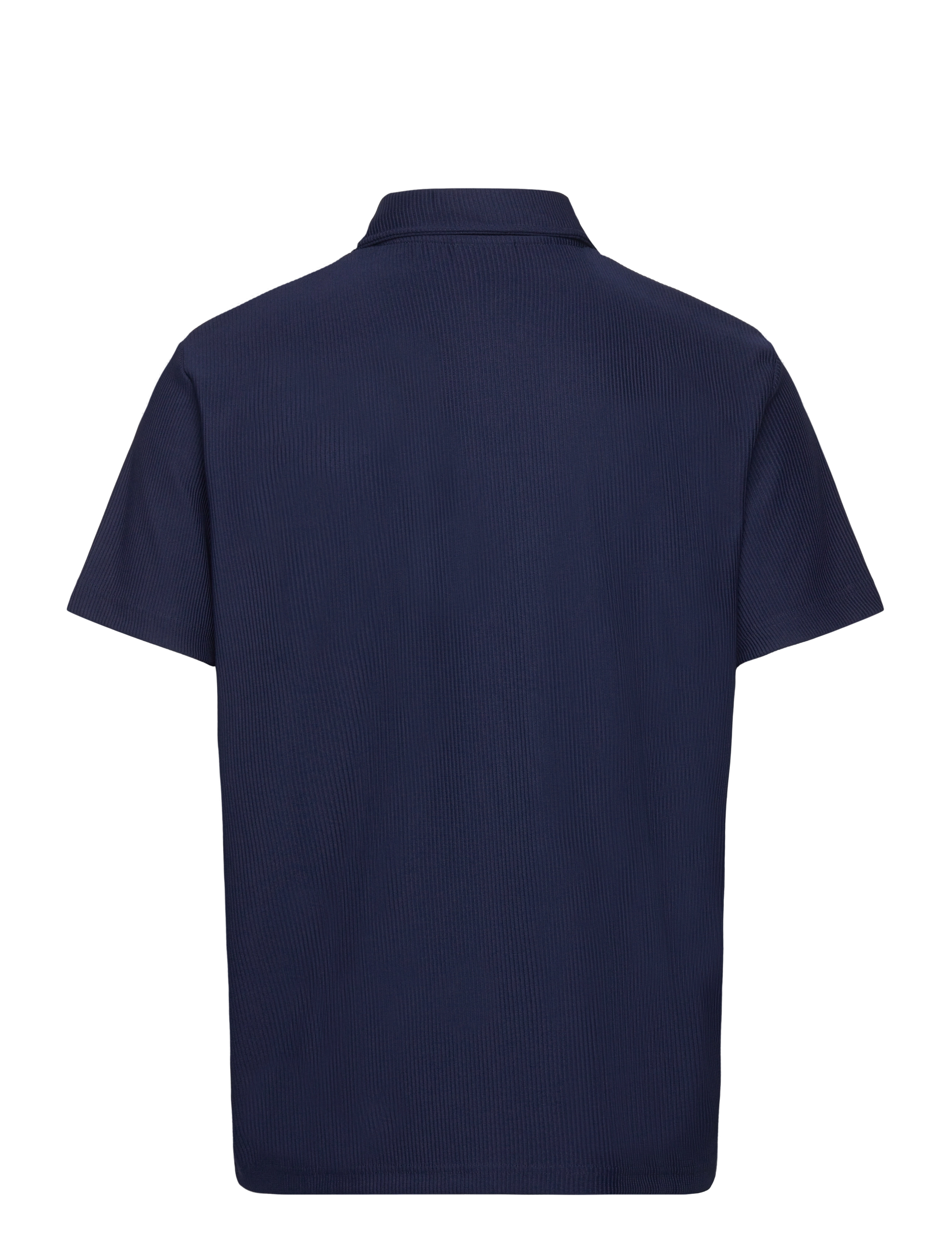 Selected - SLHRELAX-PLISSE HALF ZIP SS POLO EX - lühikeste varrukatega polod - black iris - 2
