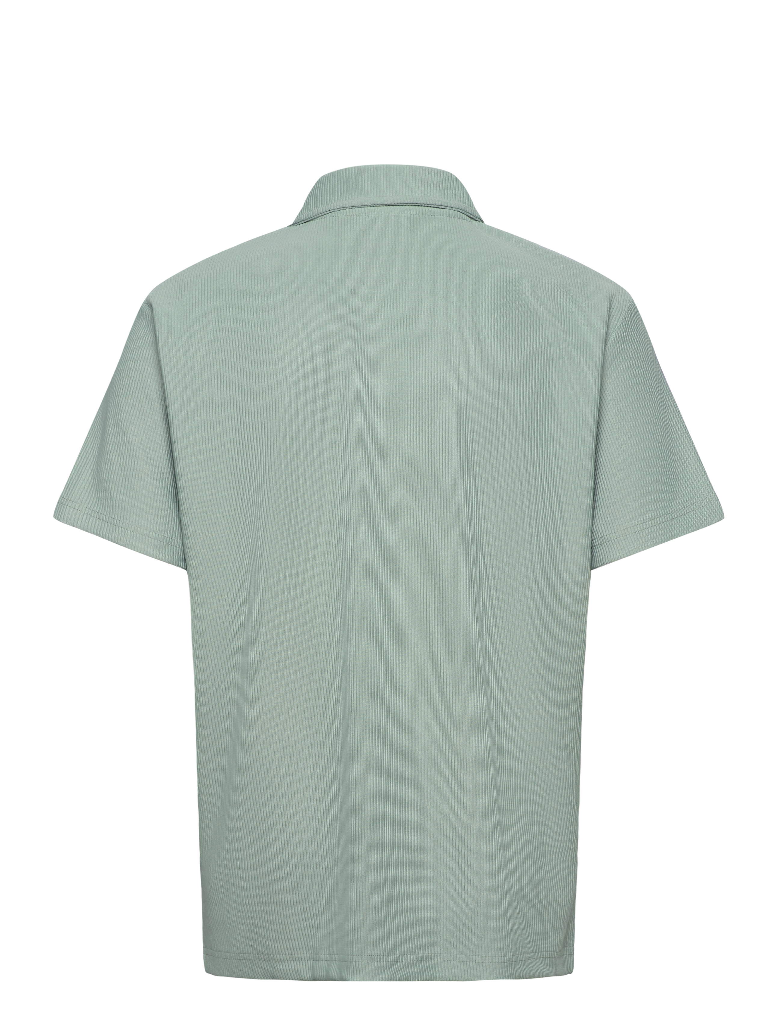 Selected - SLHRELAX-PLISSE HALF ZIP SS POLO EX - kortærmede poloer - iceberg green - 2