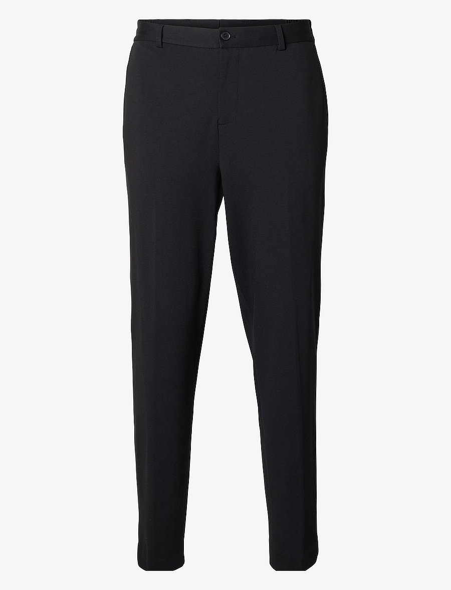 Selected - SLHSLIMTAPE-DELON STRING JERSEY FLEX TRS - hversdagsbuxur - black - 1