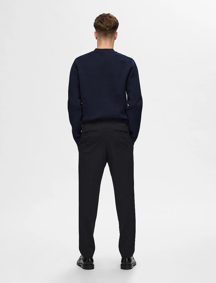 Selected - SLHSLIMTAPE-DELON STRING JERSEY FLEX TRS - hversdagsbuxur - black - 2