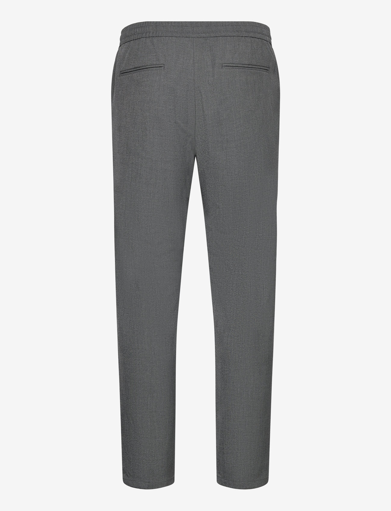 Selected - SLM196-STRAIGHT ROBERT STRING PANT NOOS - efterårstøj - grey melange - 1