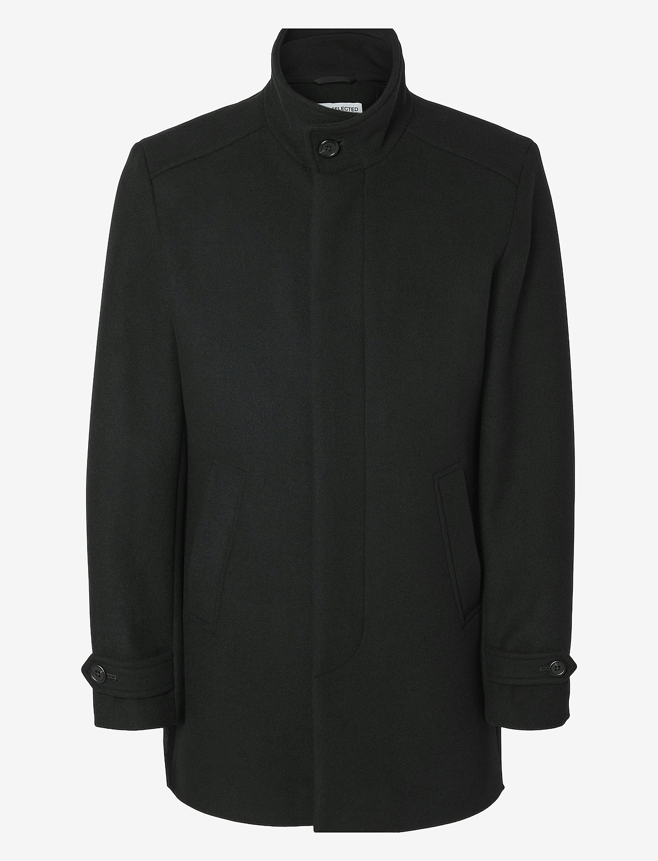 Selected - SLHNEW REUBEN COAT NOOS - black - 1