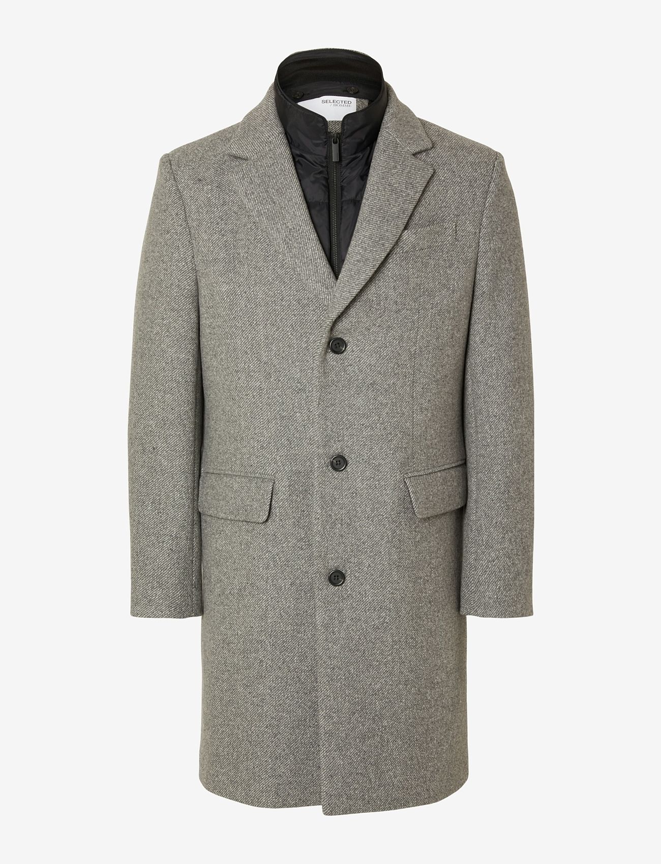 Selected - SLHNEW JOSEPH COAT NOOS - vinterjakker - light grey melange - 1