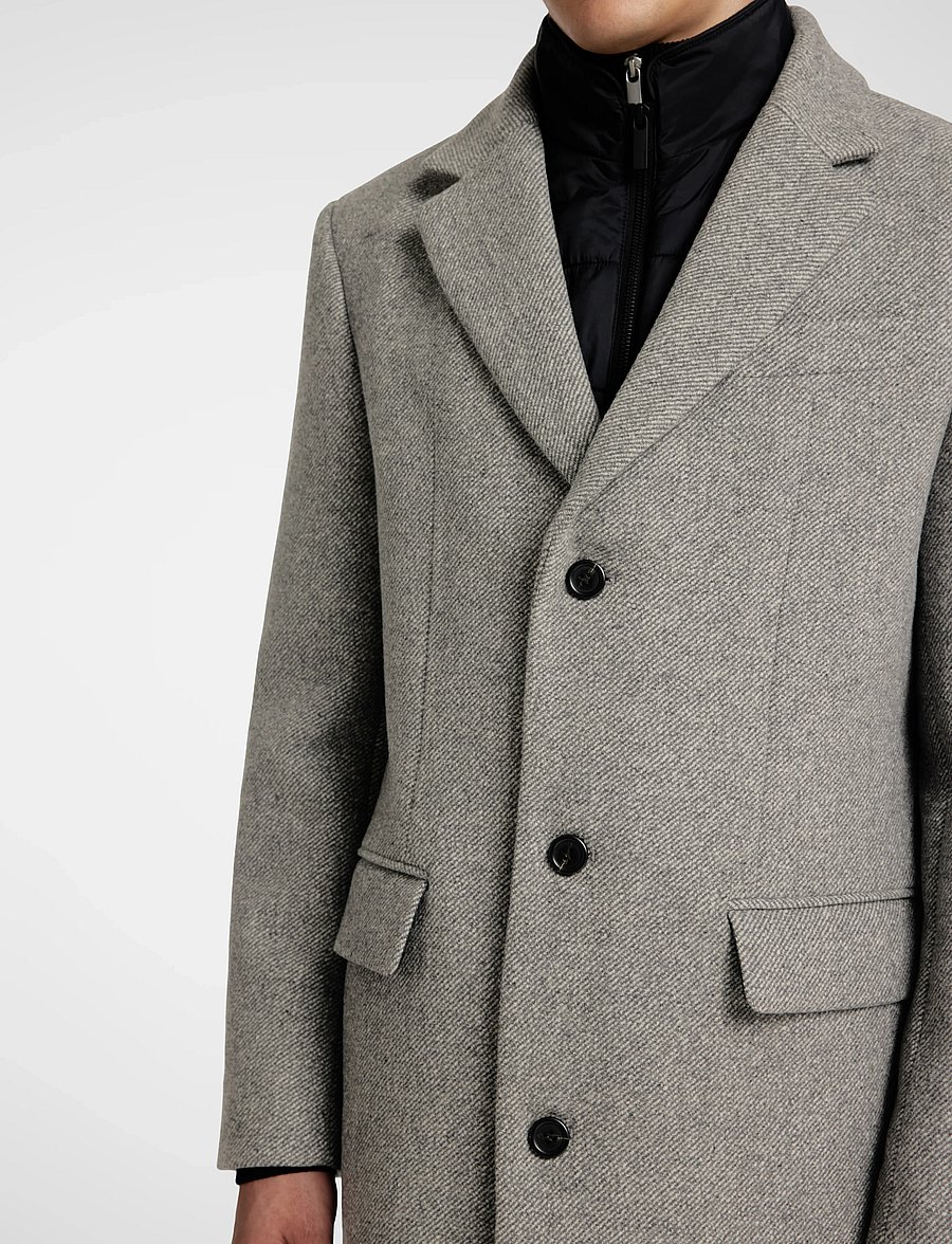 Selected - SLHNEW JOSEPH COAT NOOS - light grey melange - 4