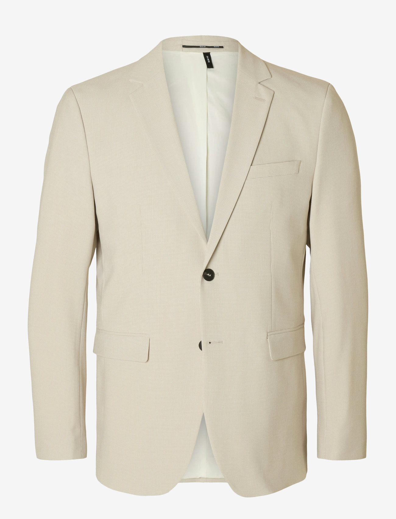 Selected - SLHSLIM-LIAM MINI HOUNDS BLZ FLEX NOOS - enkelknäppta kavajer - egret - 0