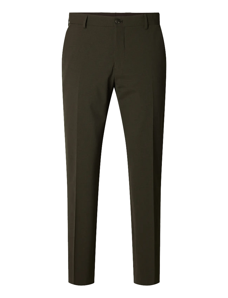 Selected - SLMSLIM-LIAM MINI HOUNDS TRS FLEX NOOS - habitbukser - dark brown melange - 1