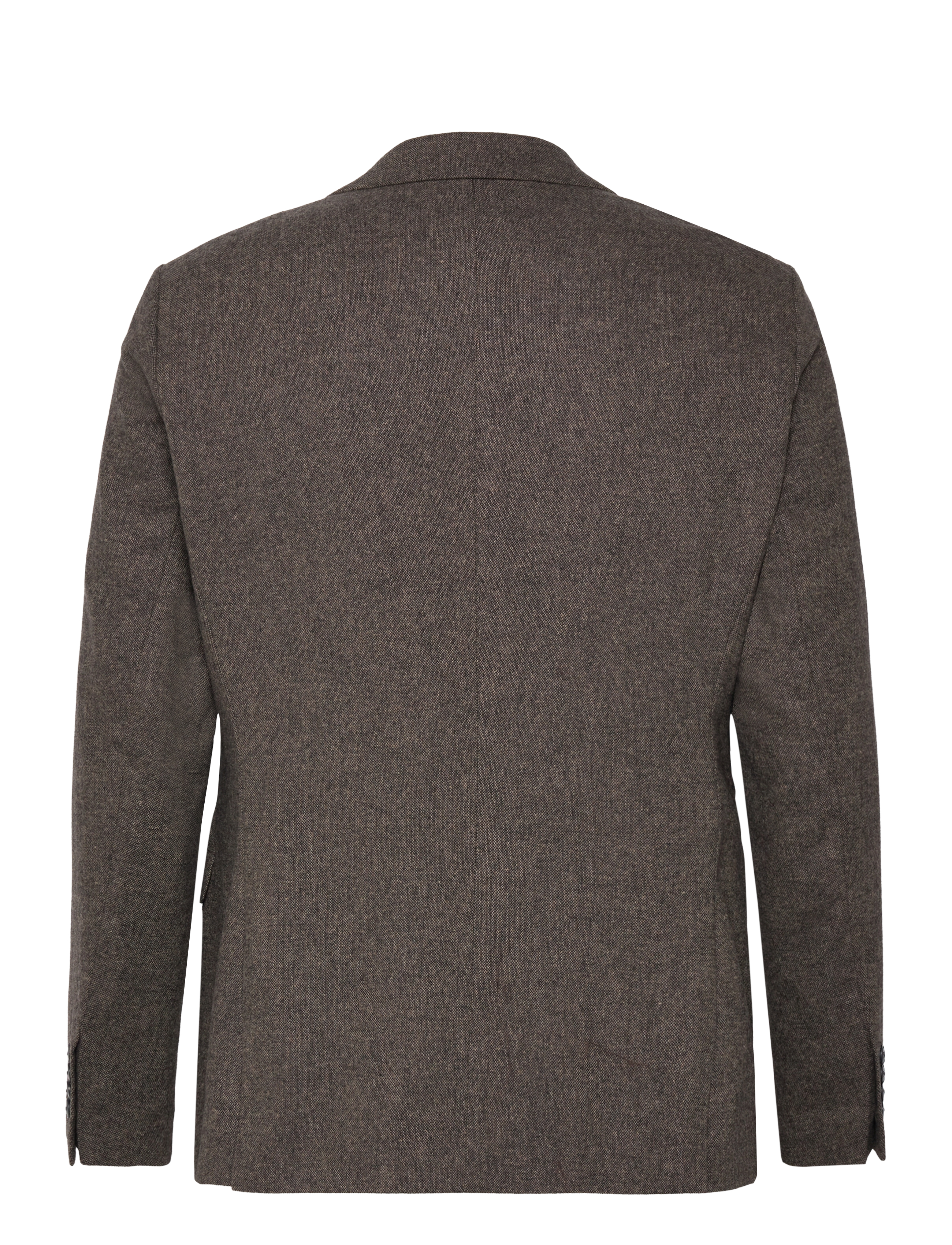 Selected - SLMSLIM-REED WOOL BLZ NOOS - vienaeiliai švarkai - brownie - 2