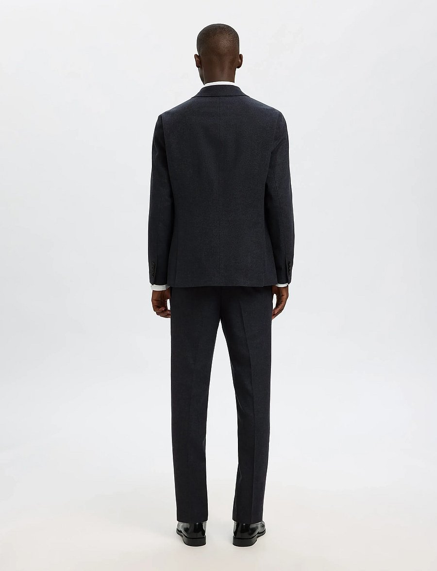 Selected - SLMSLIM-REED WOOL BLZ NOOS - einreiher - dark sapphire - 2