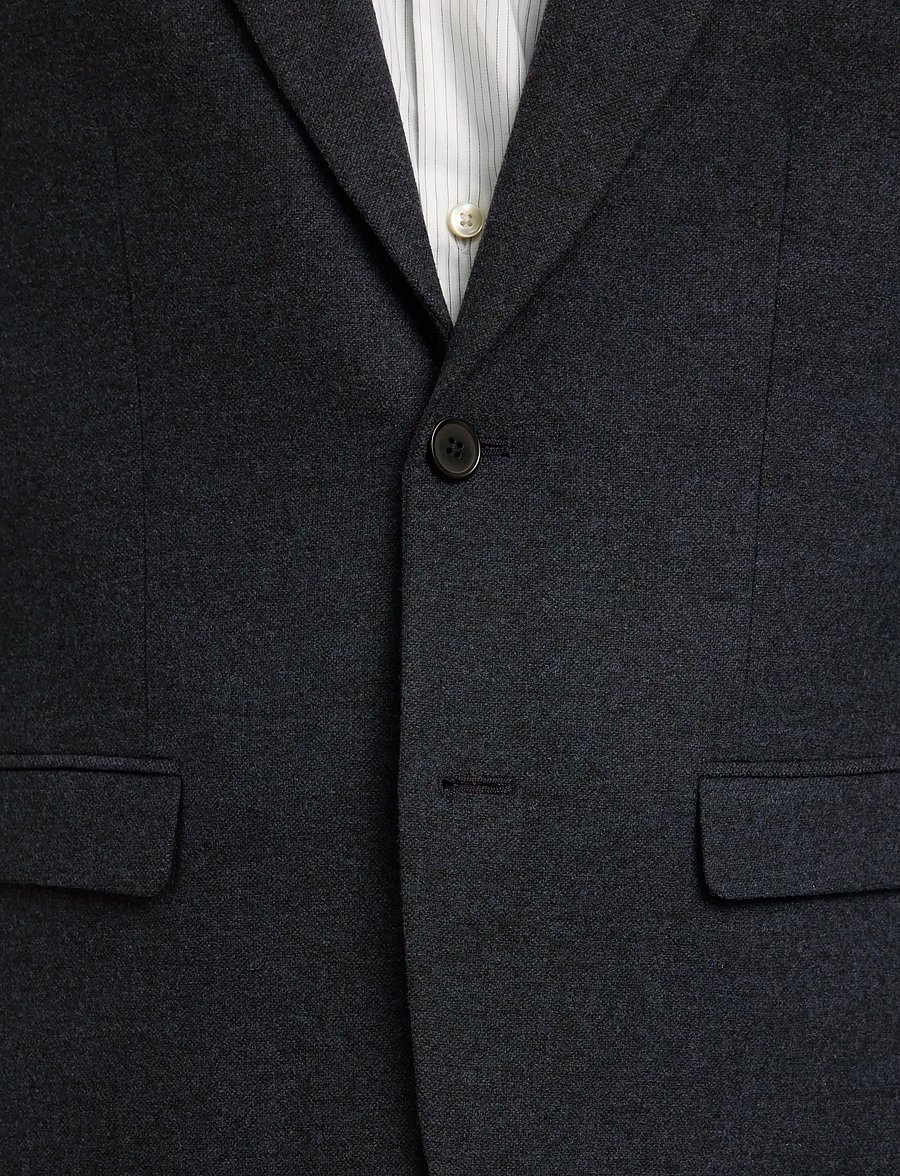 Selected - SLMSLIM-REED WOOL BLZ NOOS - einreiher - dark sapphire - 4