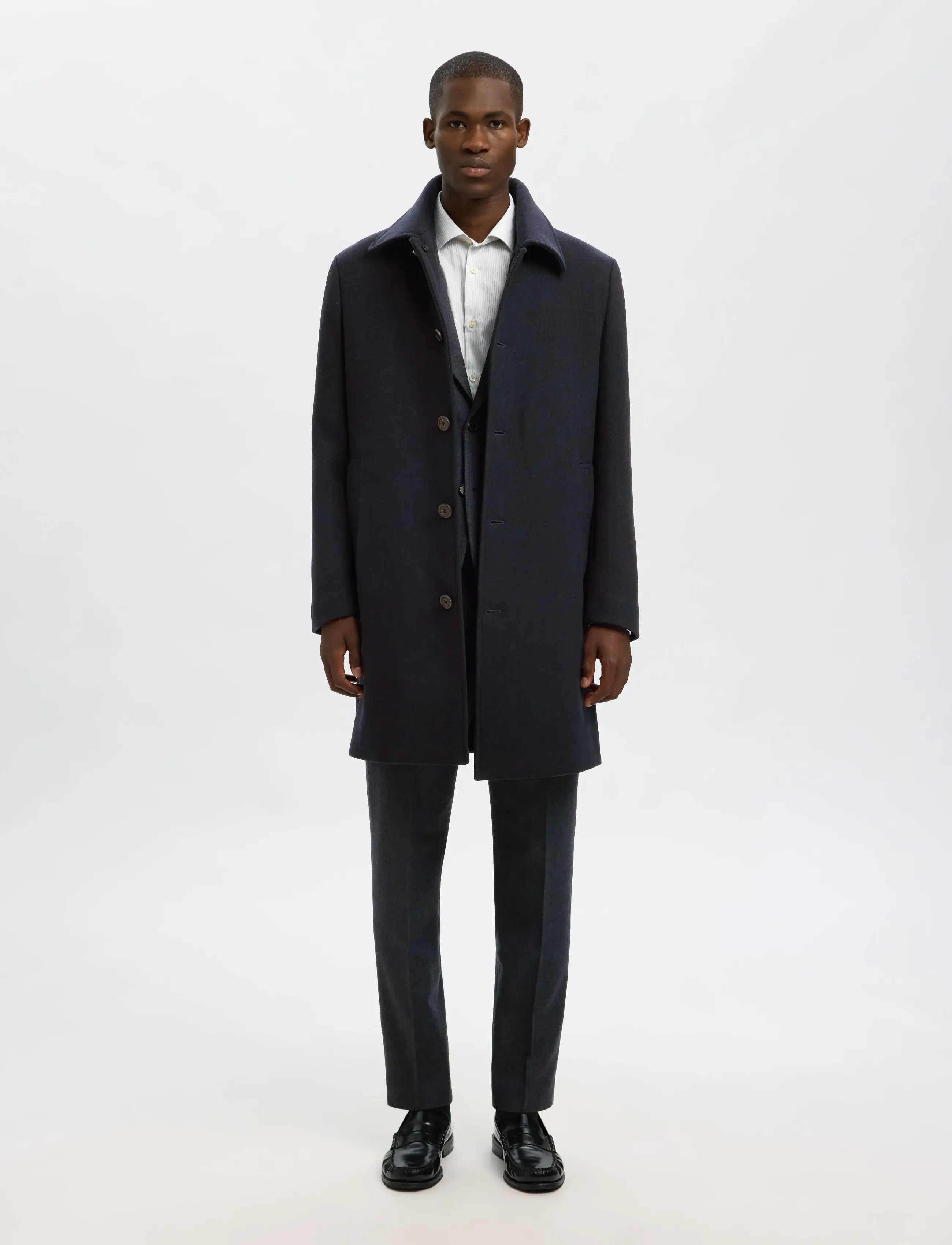 Selected - SLMSLIM-REED WOOL BLZ NOOS - einreiher - dark sapphire - 5